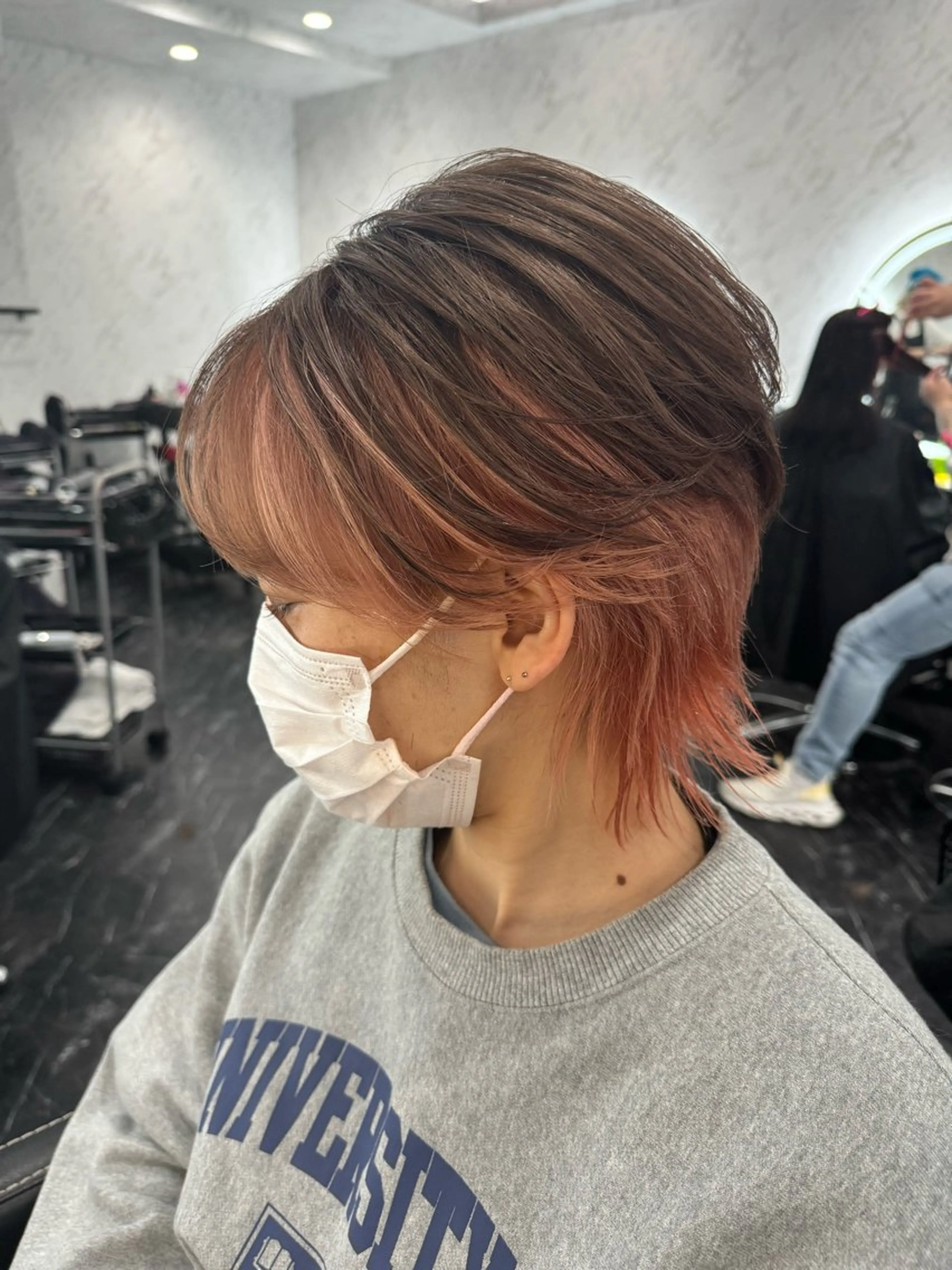 ブリーチ込みダブルカラーorインナーカラーの写真