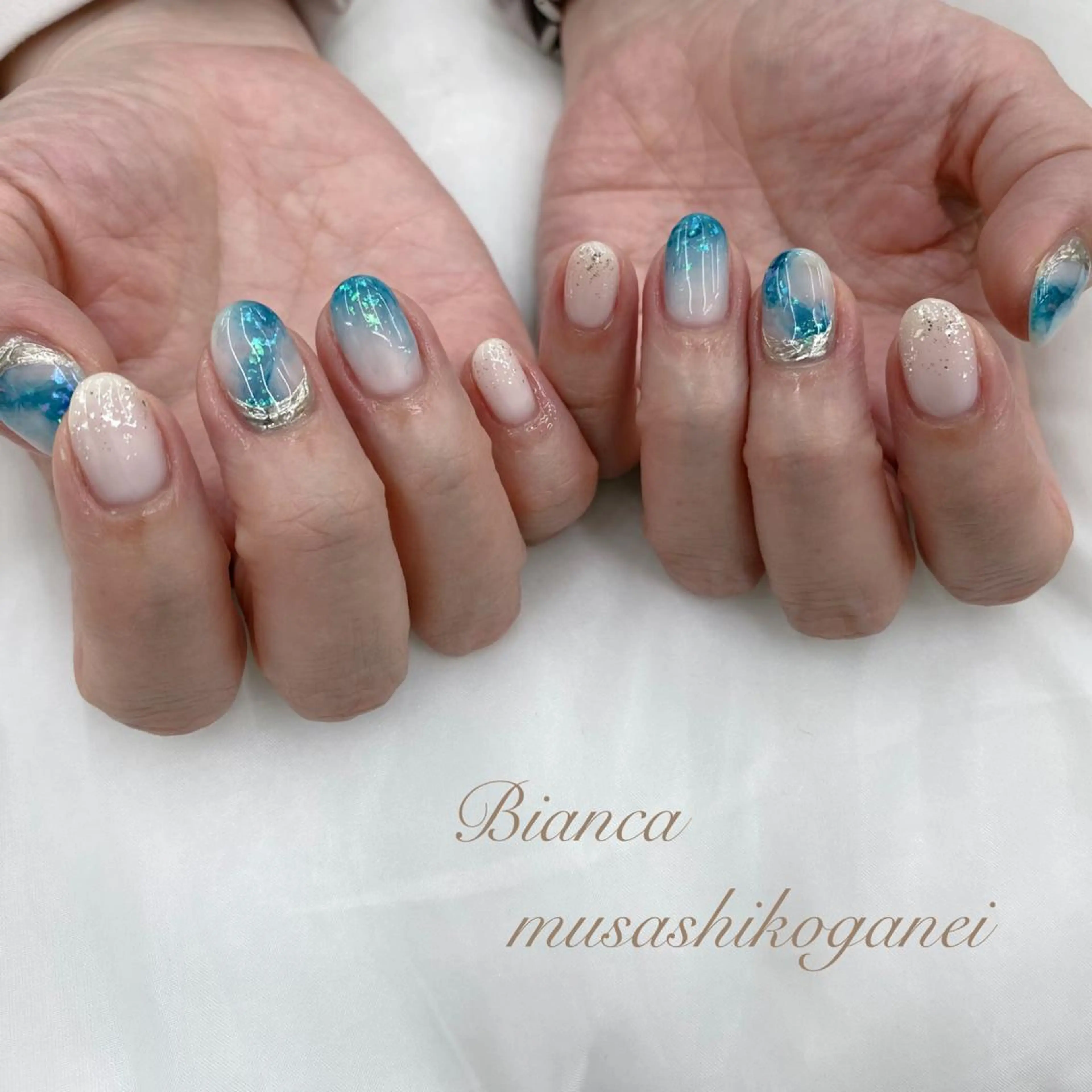 ネイル ハンドネイル Bianca 武蔵小金井　しぎはらのネイルデザイン