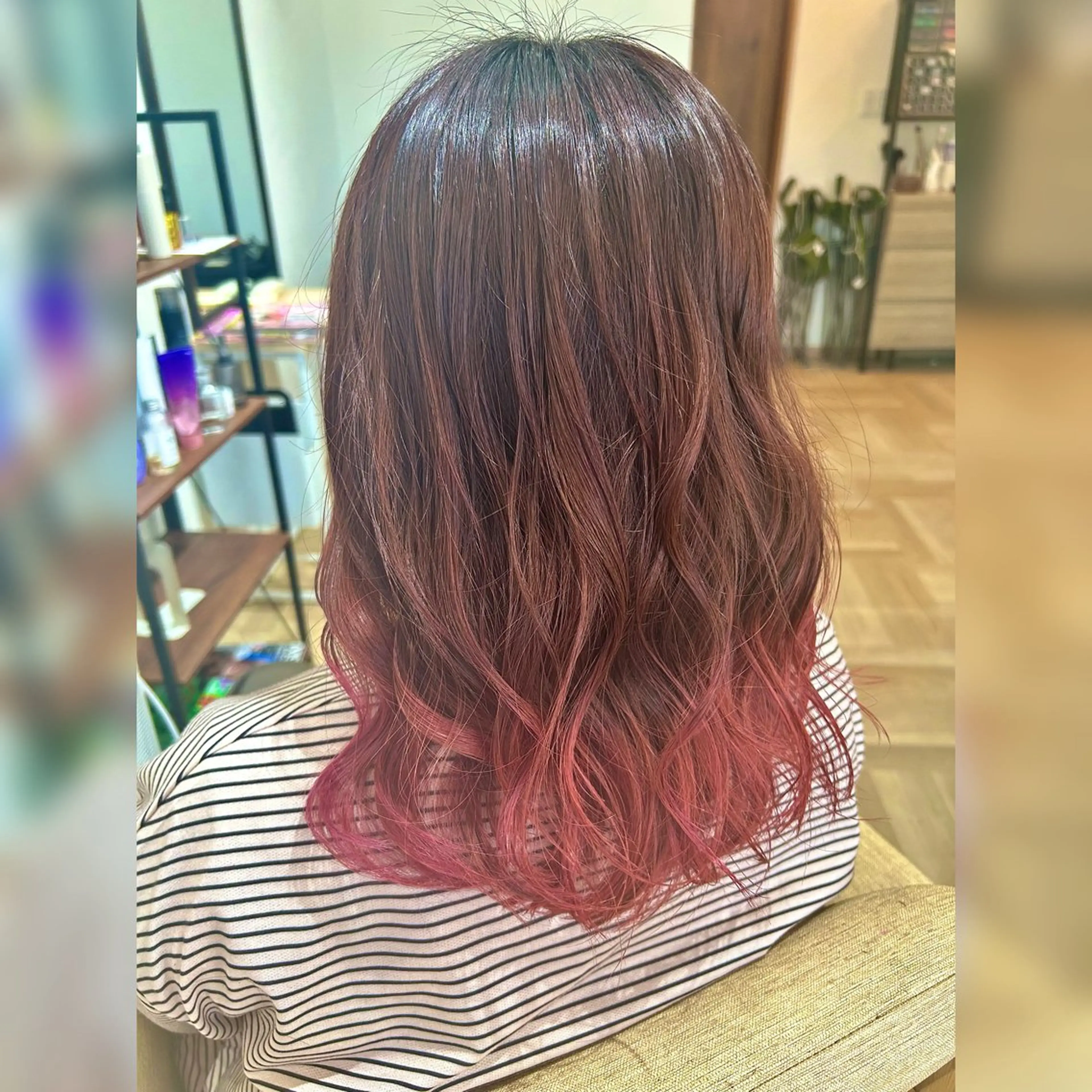 ミディアム カラー カット ヘアカラー お子様と美容室🧸 HidamaRi絢菜のヘアスタイル