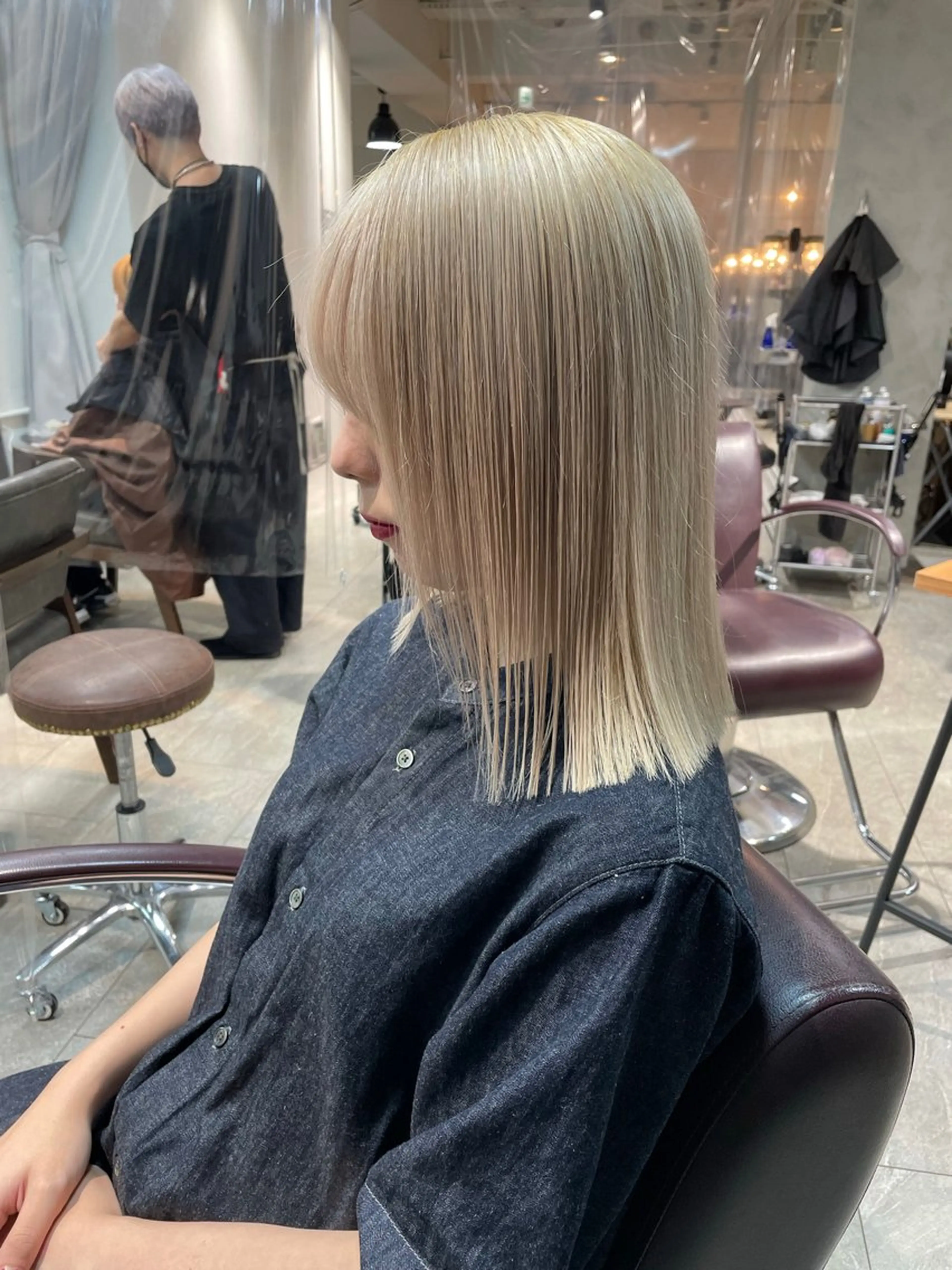 ミディアム カラー カット ヘアカラー トリートメント ヘアセット 💜ハイトーン💛 マジカルかいちゃんのヘアスタイル