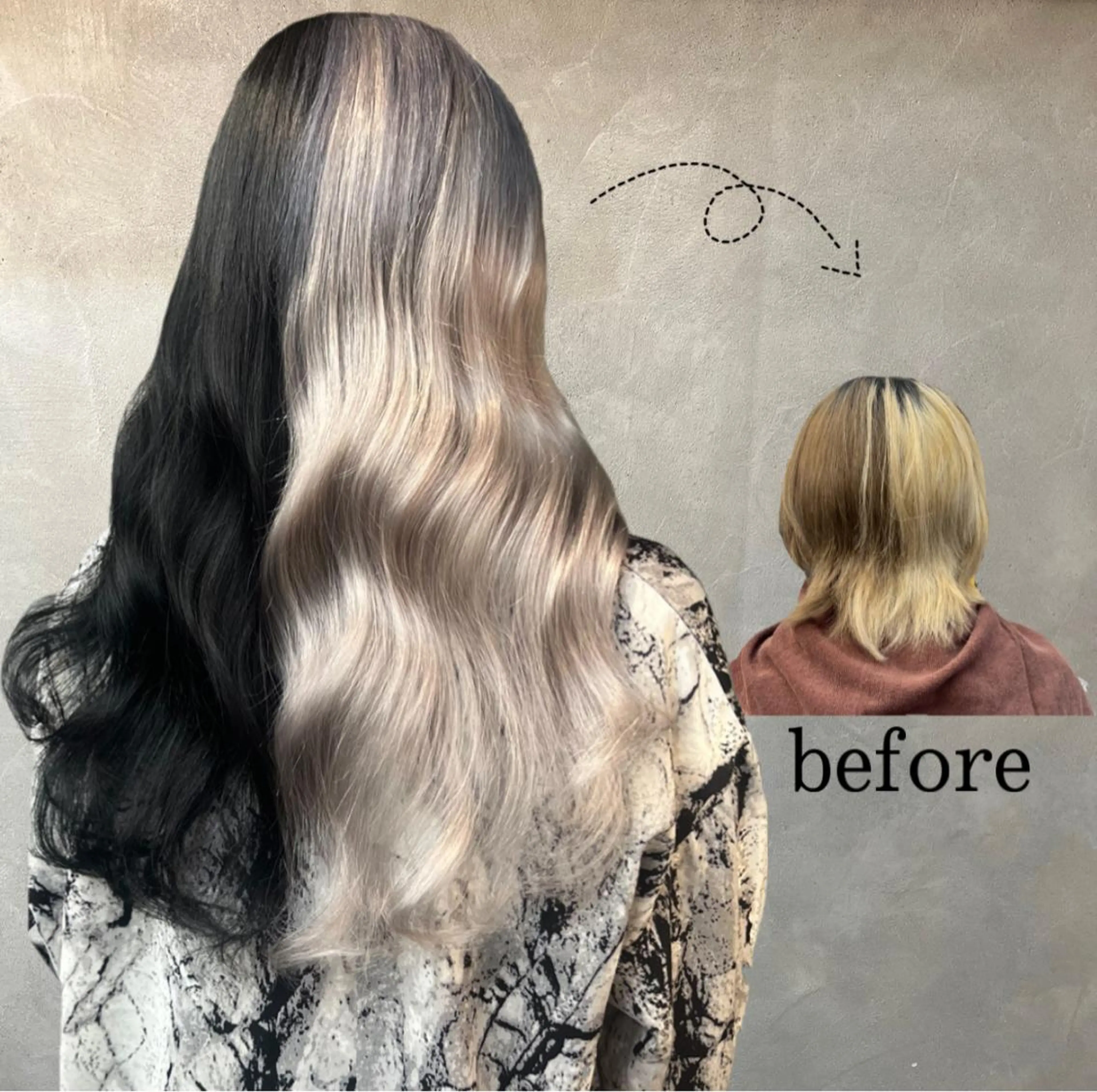 ロング CS made by SHACHU栄店所属・❤️‍🔥シールエク ＋カラー京❤️‍🔥のヘアスタイル