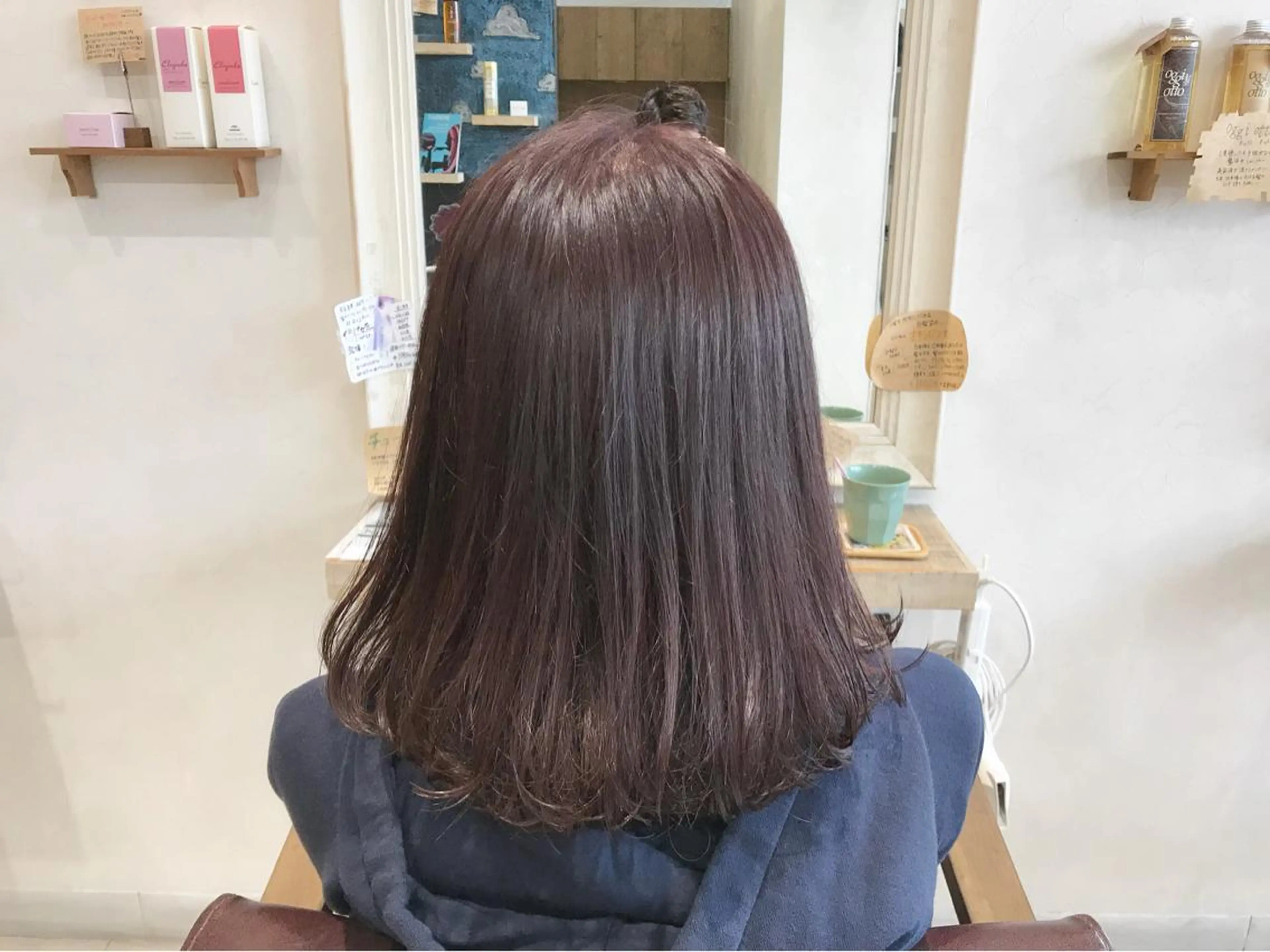 ショート カラー ピンクカラー バイオレットカラー メンズ指名多数!! SiLO 田島のヘアスタイル