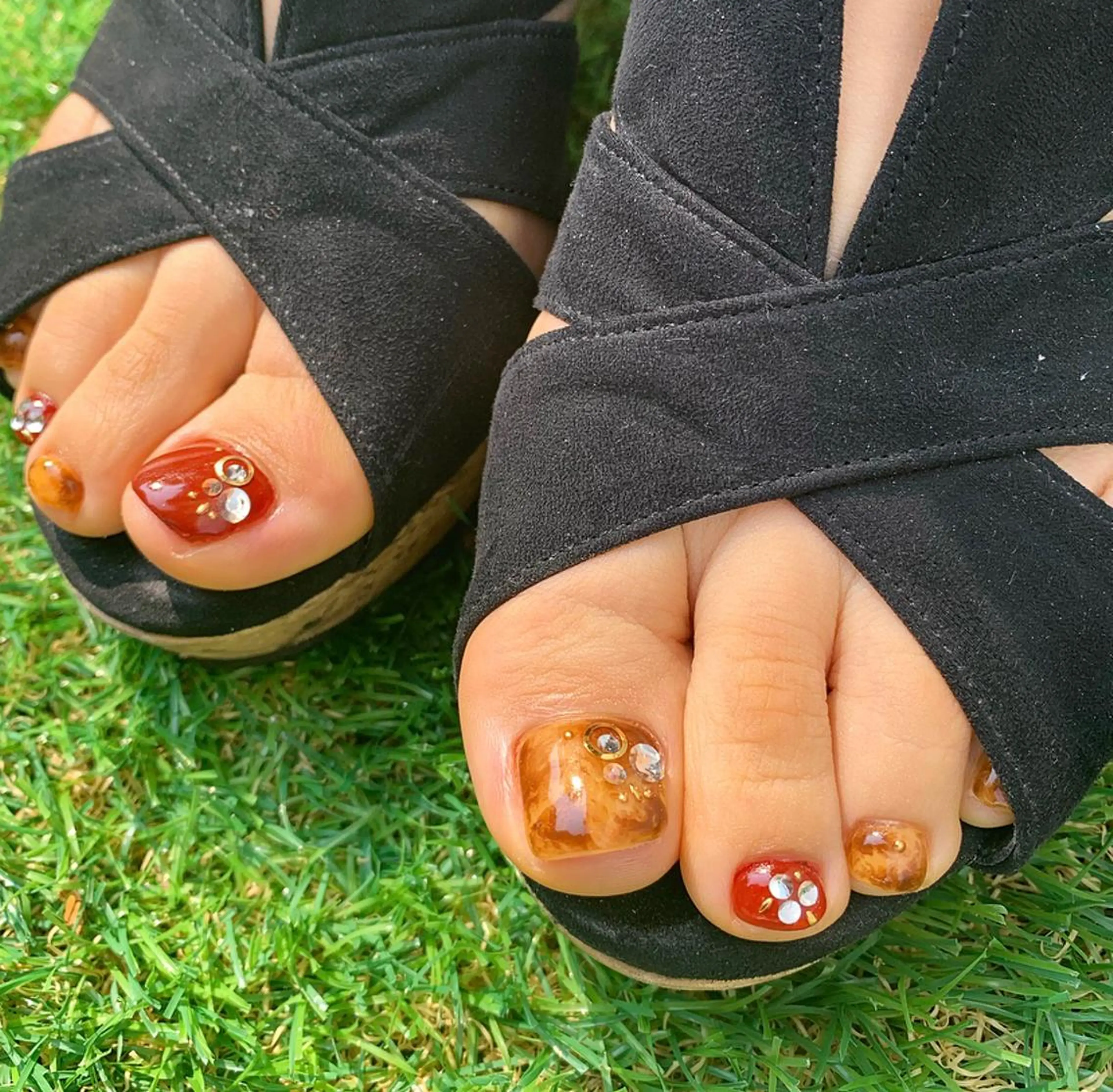 ネイル べっ甲ネイル Fumina .のネイルデザイン