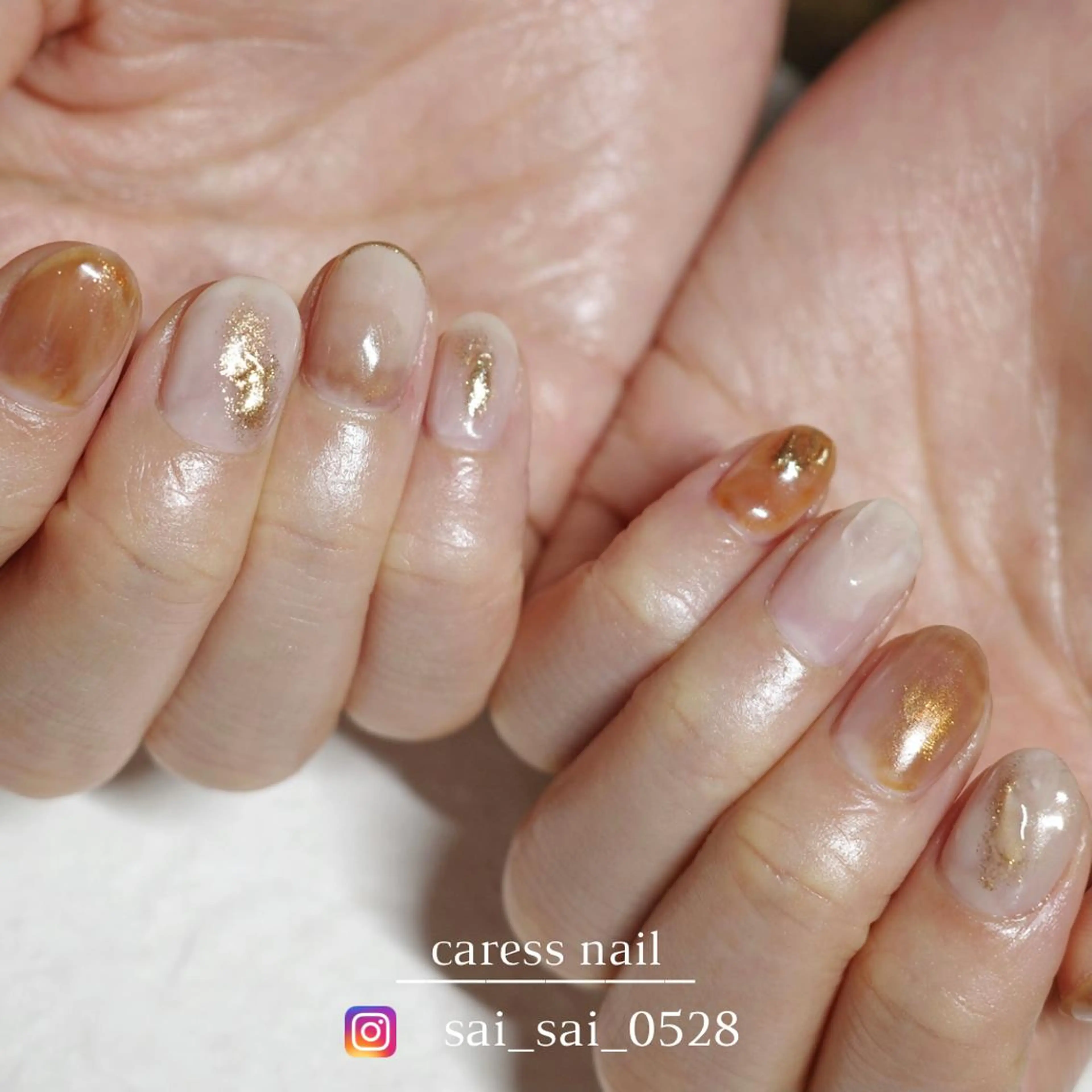 ネイル ハンドネイル caress nail カレスネイル 代々木上原所属・カレスネイル さいのネイルデザイン