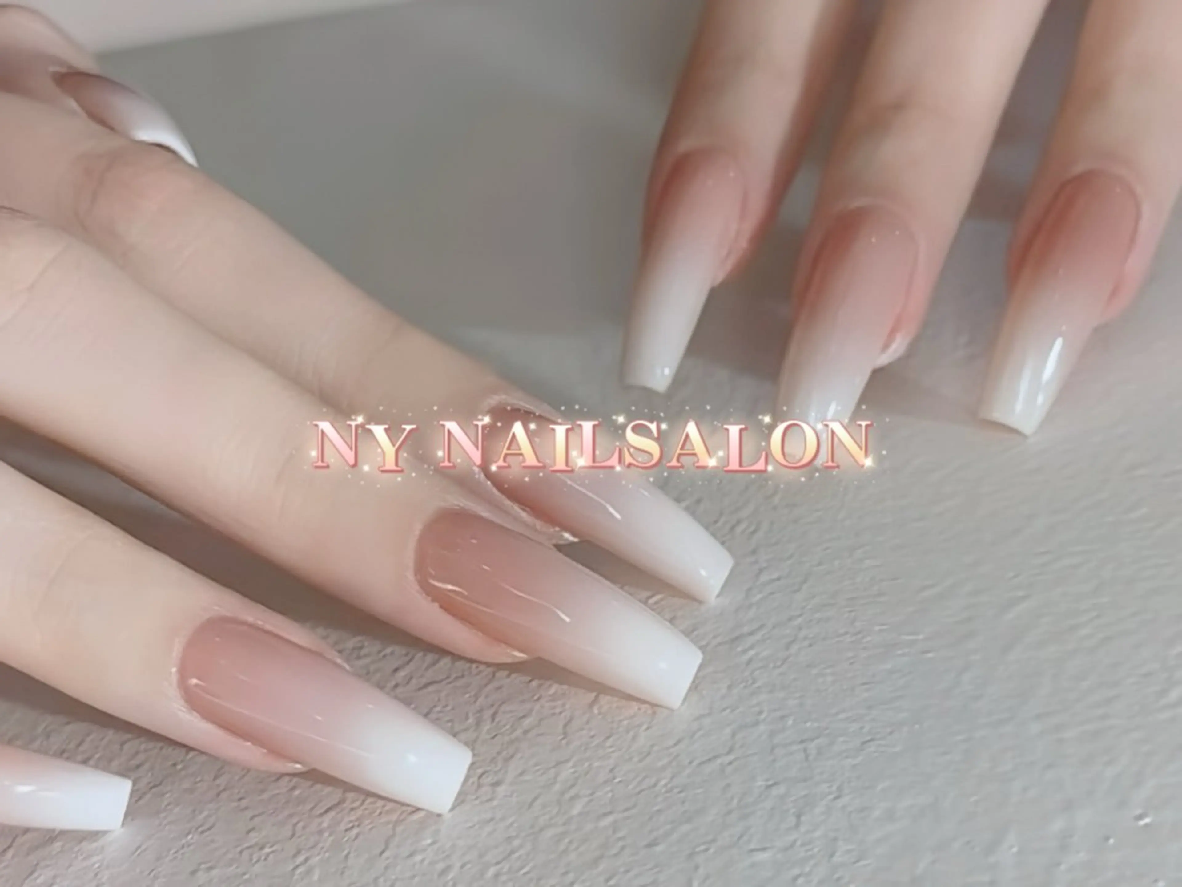 ネイル 長さ出し フットネイル フレンチネイル ジェルネイル ガーリー ハンドネイル フットネイル ハンドケア NYネイルサロン　千葉中央店所属・NYネイルサロン 千葉中央店のネイルデザイン