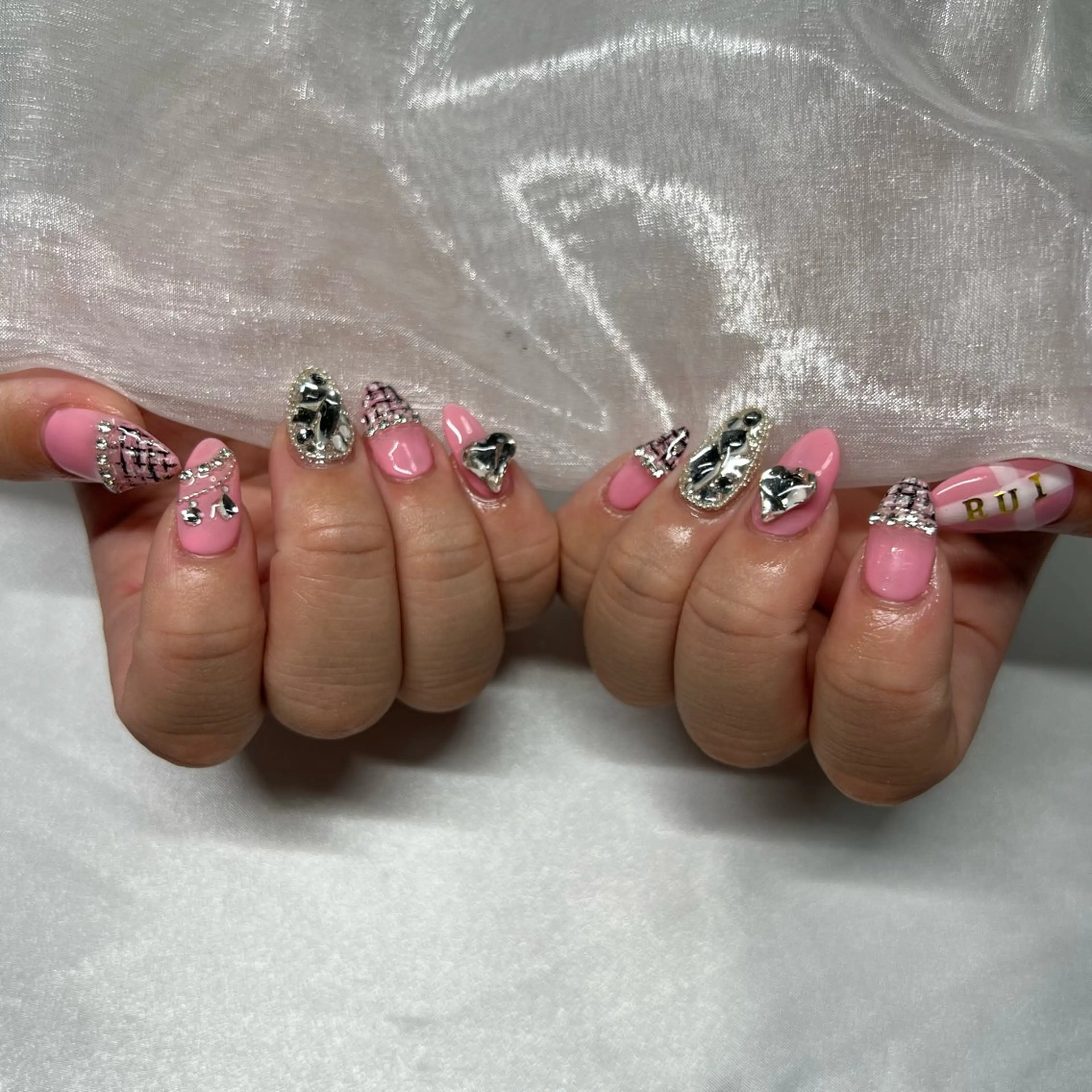 ネイル ジェルネイル 韓国ネイル ラメ(グリッター) マグネットネイル ミラーネイル ハンドネイル -nail salon-Reward所属・nail salon Rewardのネイルデザイン