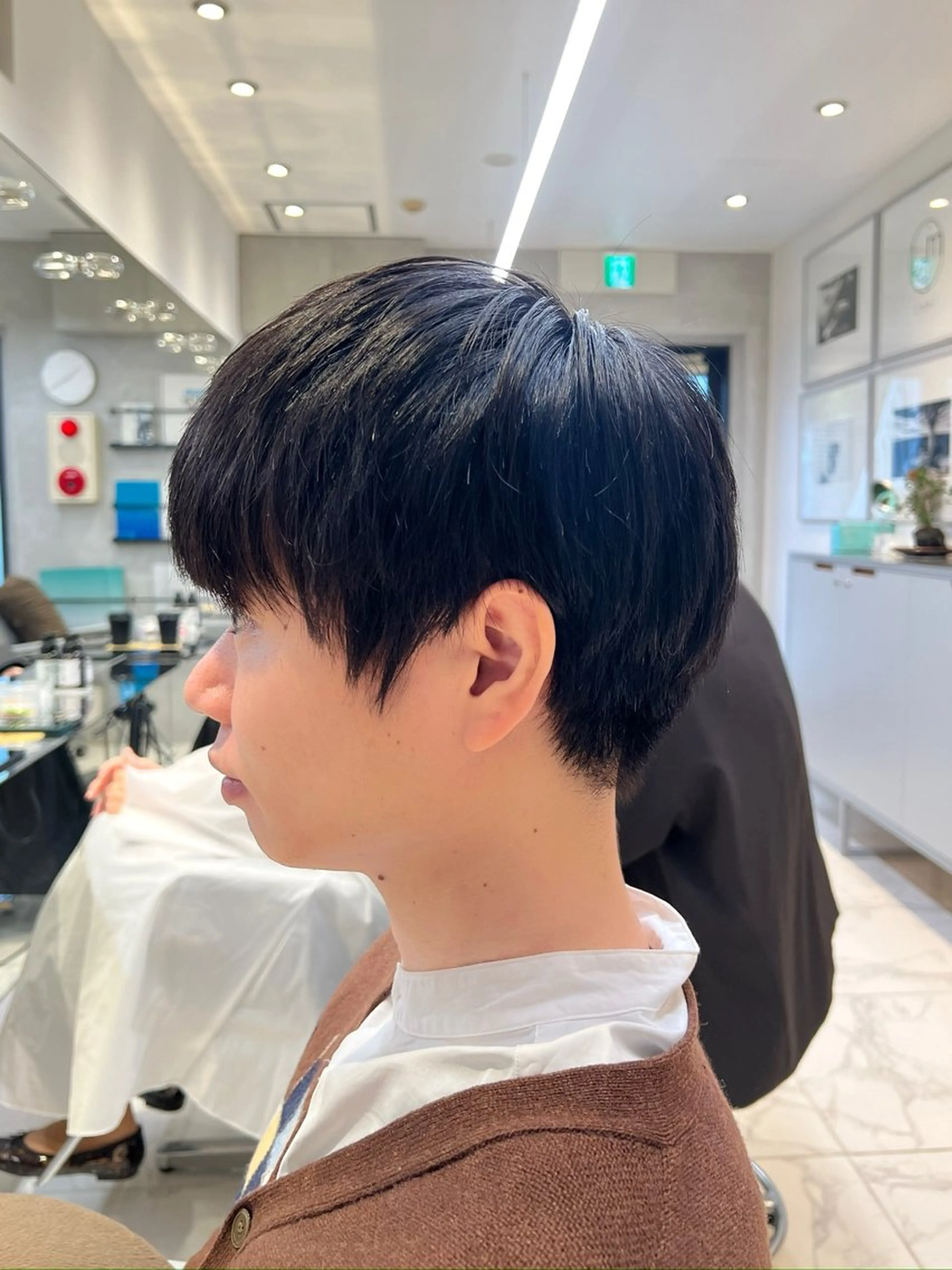 メンズ くすみカラー/メンズ ‎/縮毛/川添桃花‎のヘアスタイル