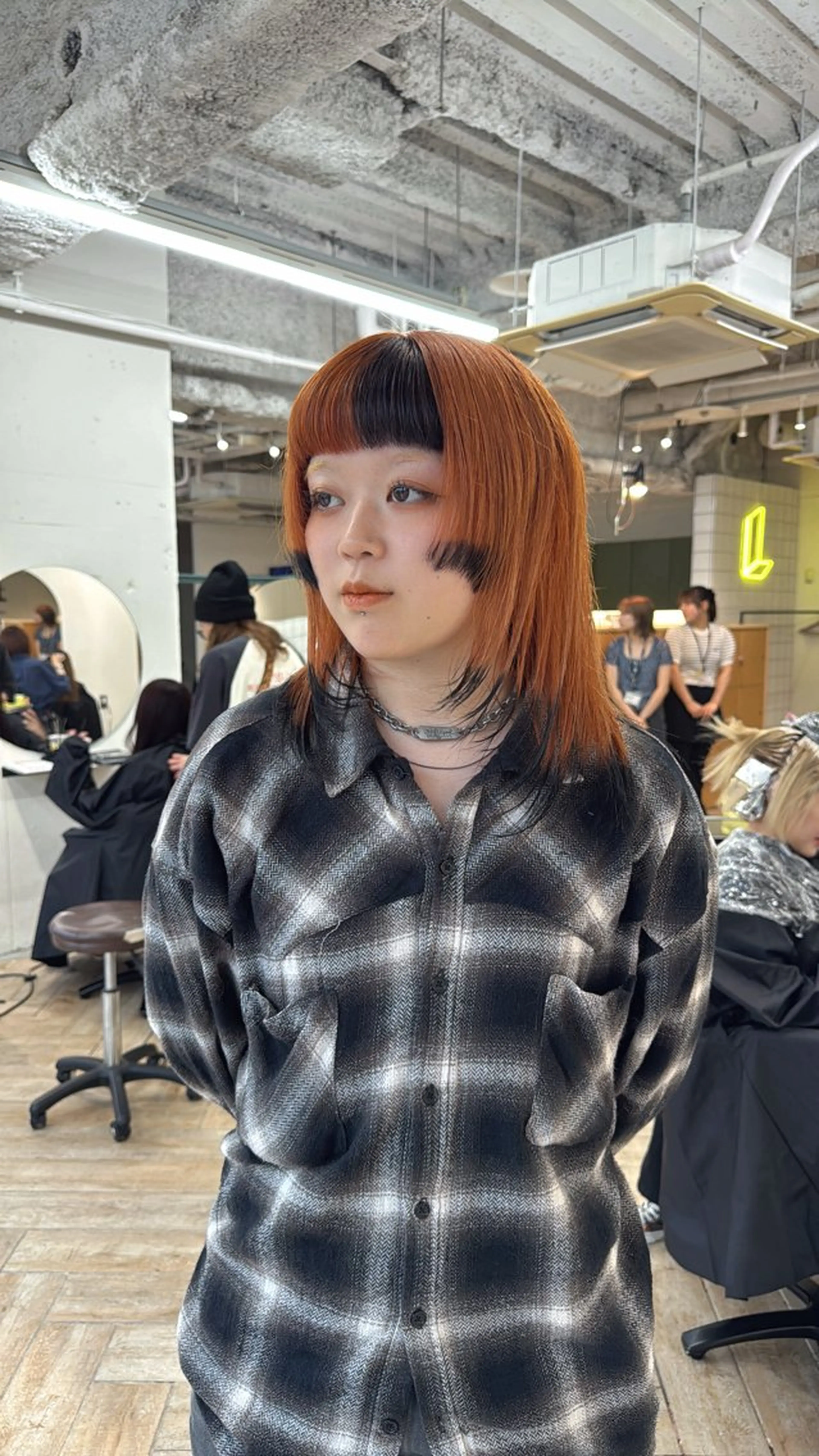 ミディアム ヘアカラー トリートメント 新潟/万代/ベージュ ダブルカラー髙橋魁真のヘアスタイル