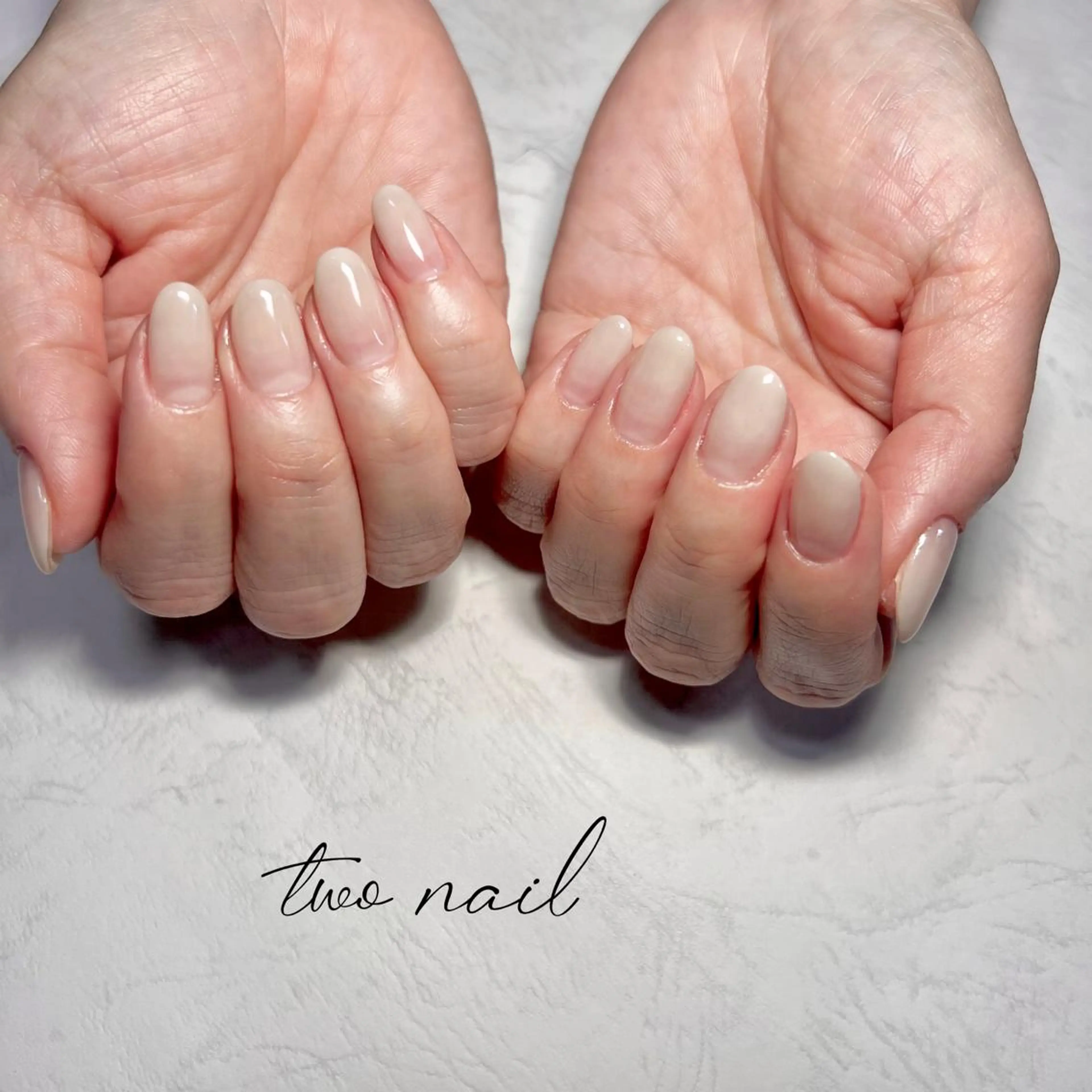 ネイル アートネイル フットネイル ハート ニュアンスネイル ホワイト ハンドネイル two nailのネイルデザイン