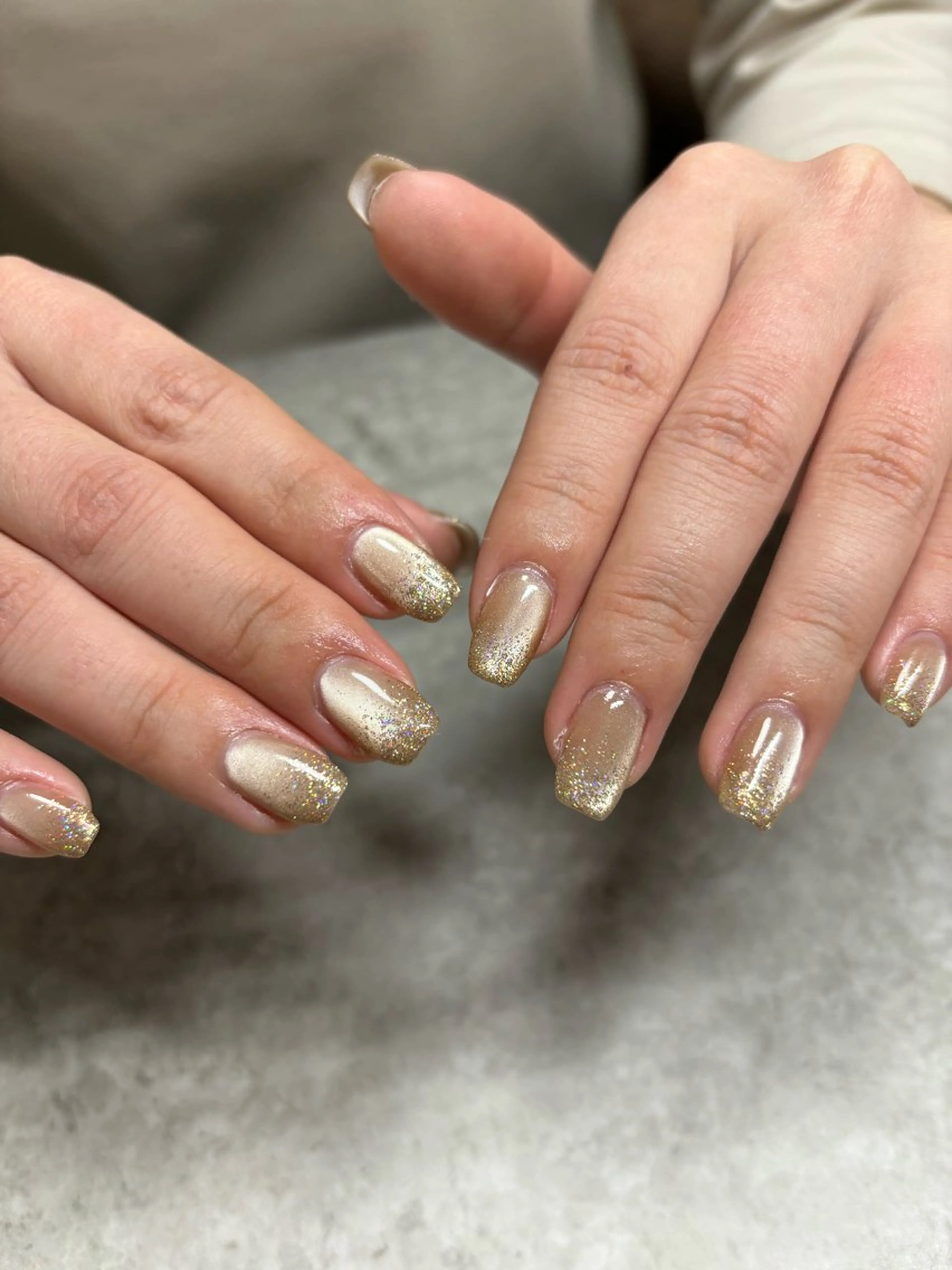 ネイル ラメ(グリッター) ラメグラデーション ハンドネイル nail salon Howdyのネイルデザイン