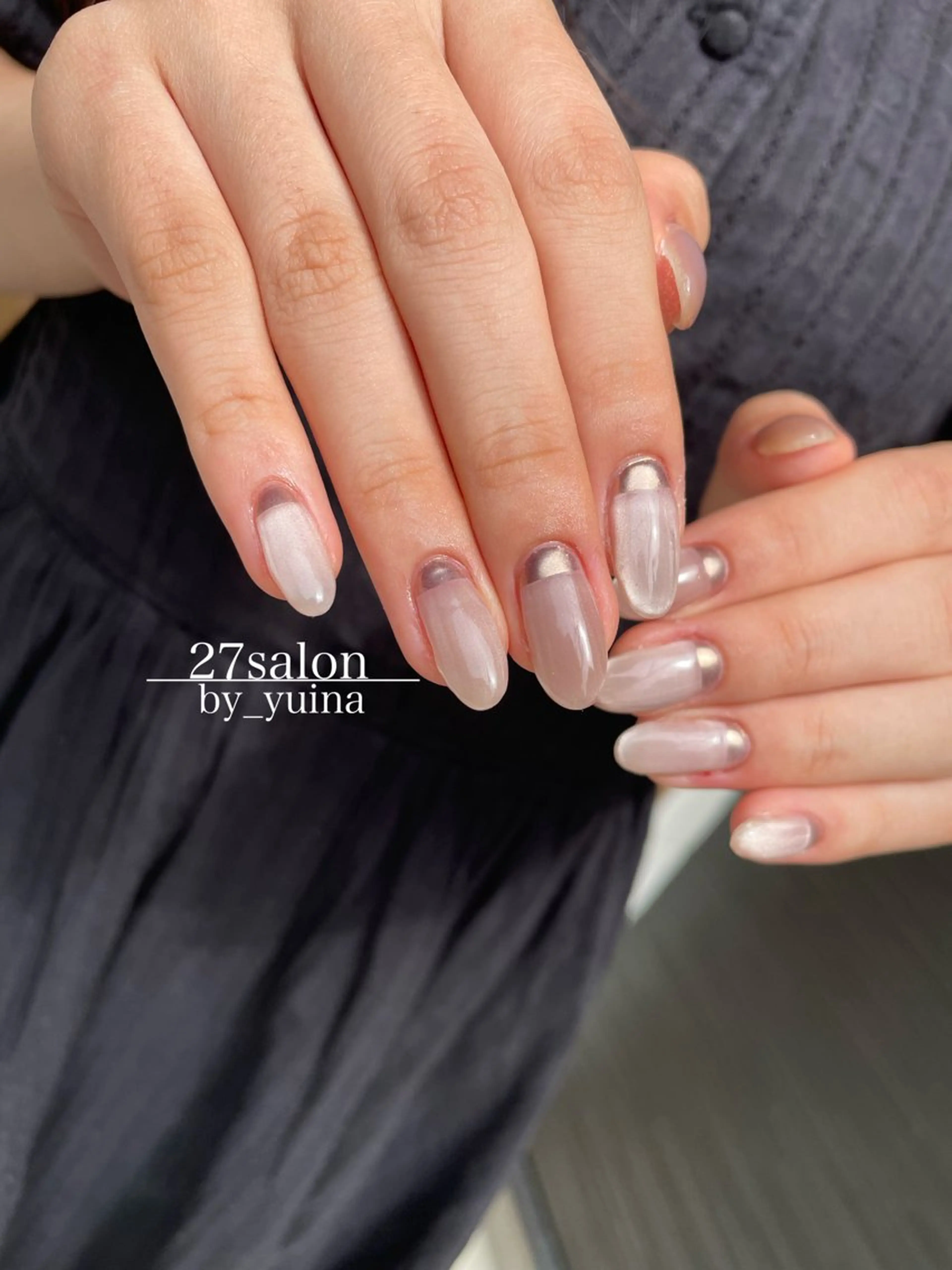 ネイル マグネットネイル ハンドネイル 27salon yuinaのネイルデザイン
