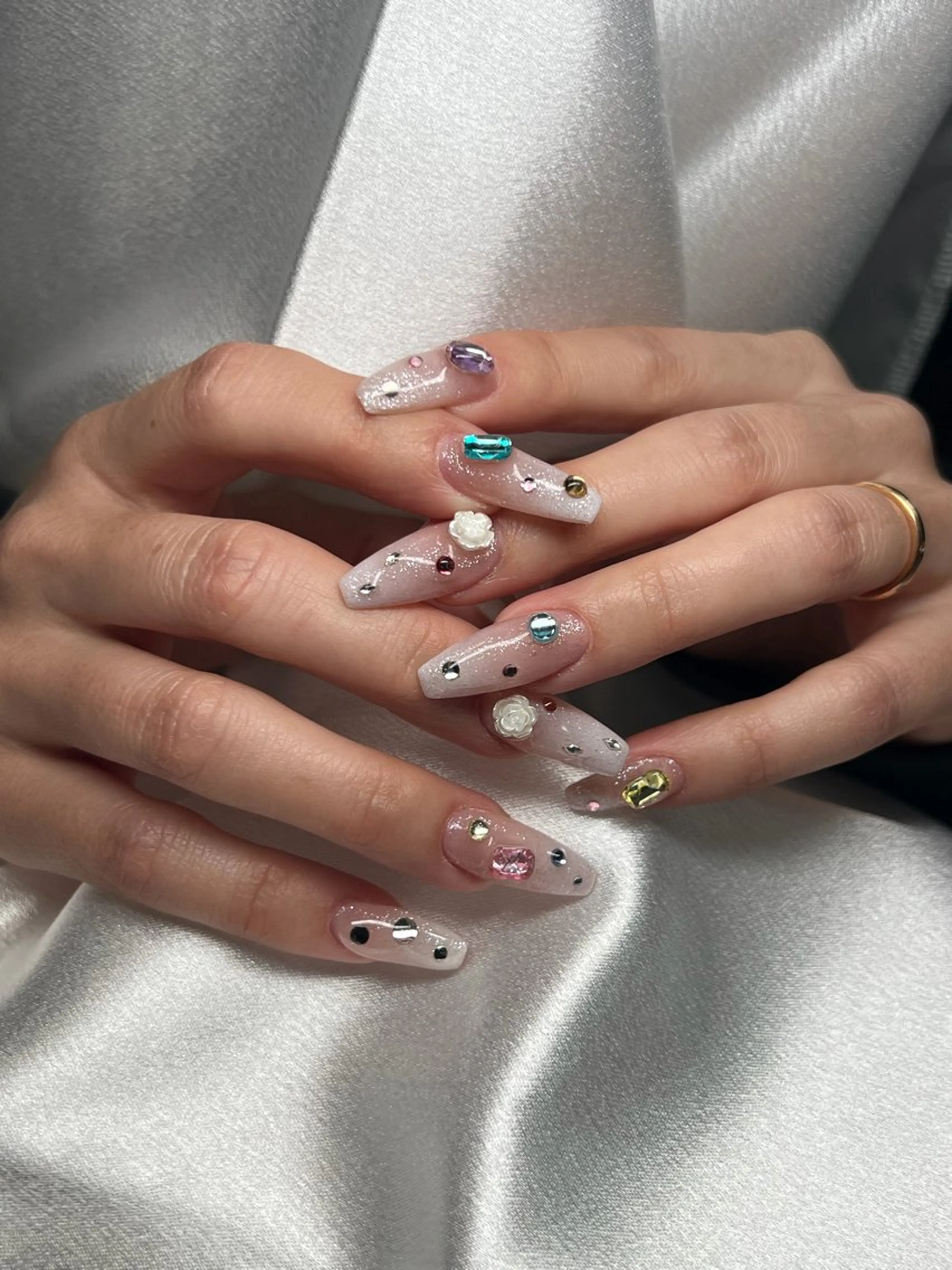 ネイル ジェルネイル パラジェル ハンドネイル 鮎川 沙希のネイルデザイン