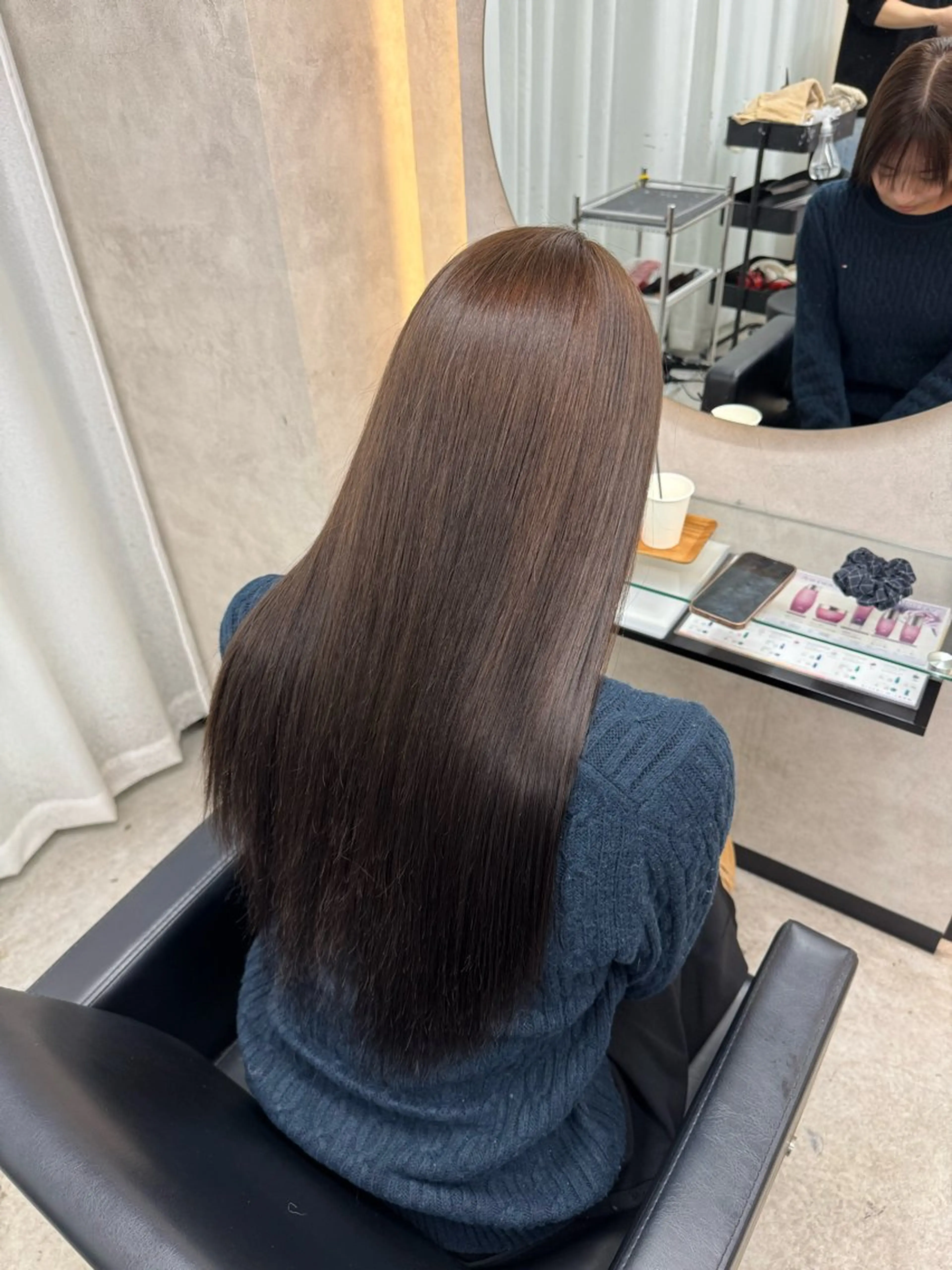 ロング カット ヘアカラー トリートメント モテ愛され美容師🫶 とわのヘアスタイル