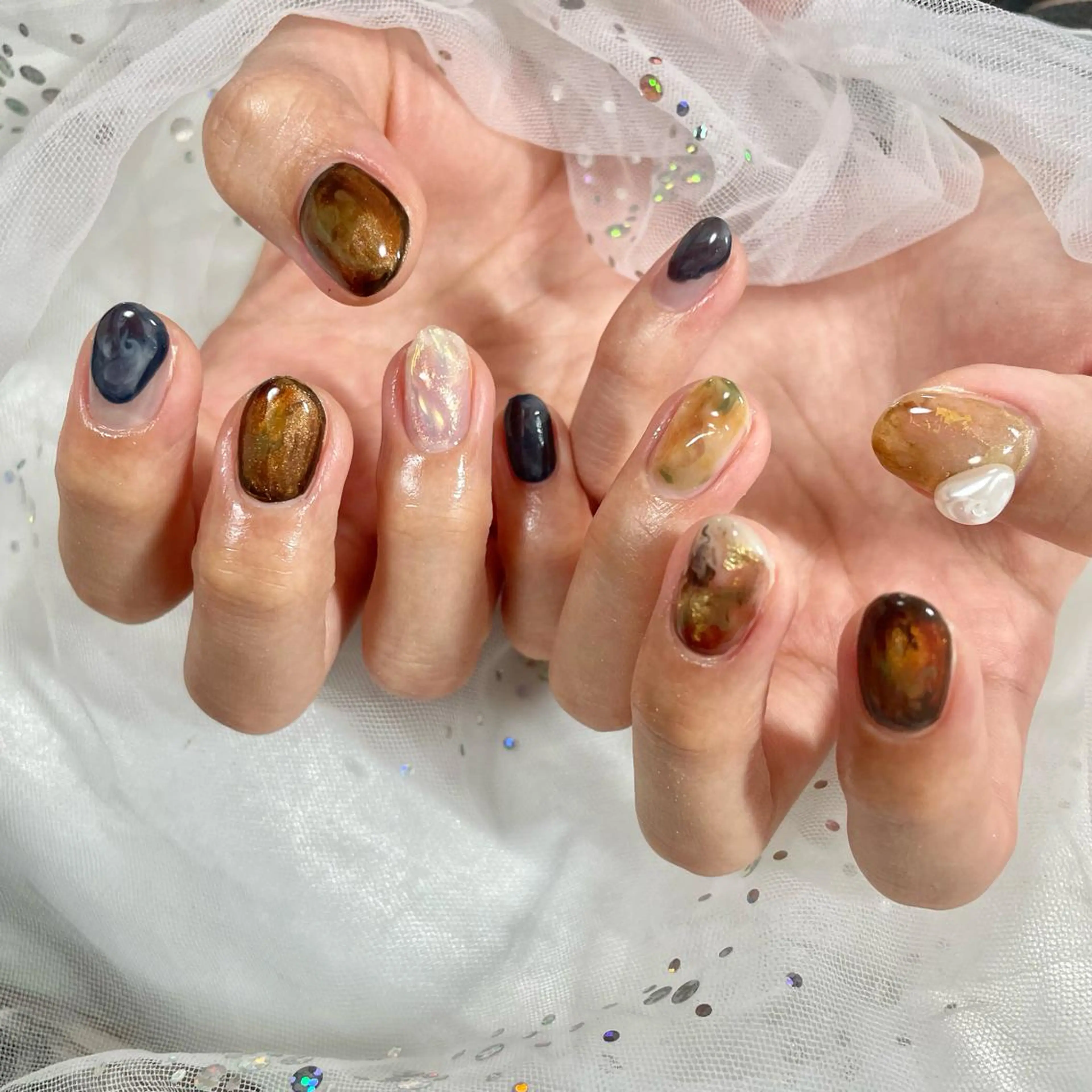 ネイル ニュアンスネイル 🔷ﾐﾅﾐﾈｲﾙ🔷 やり放題ネイル渋谷2のネイルデザイン