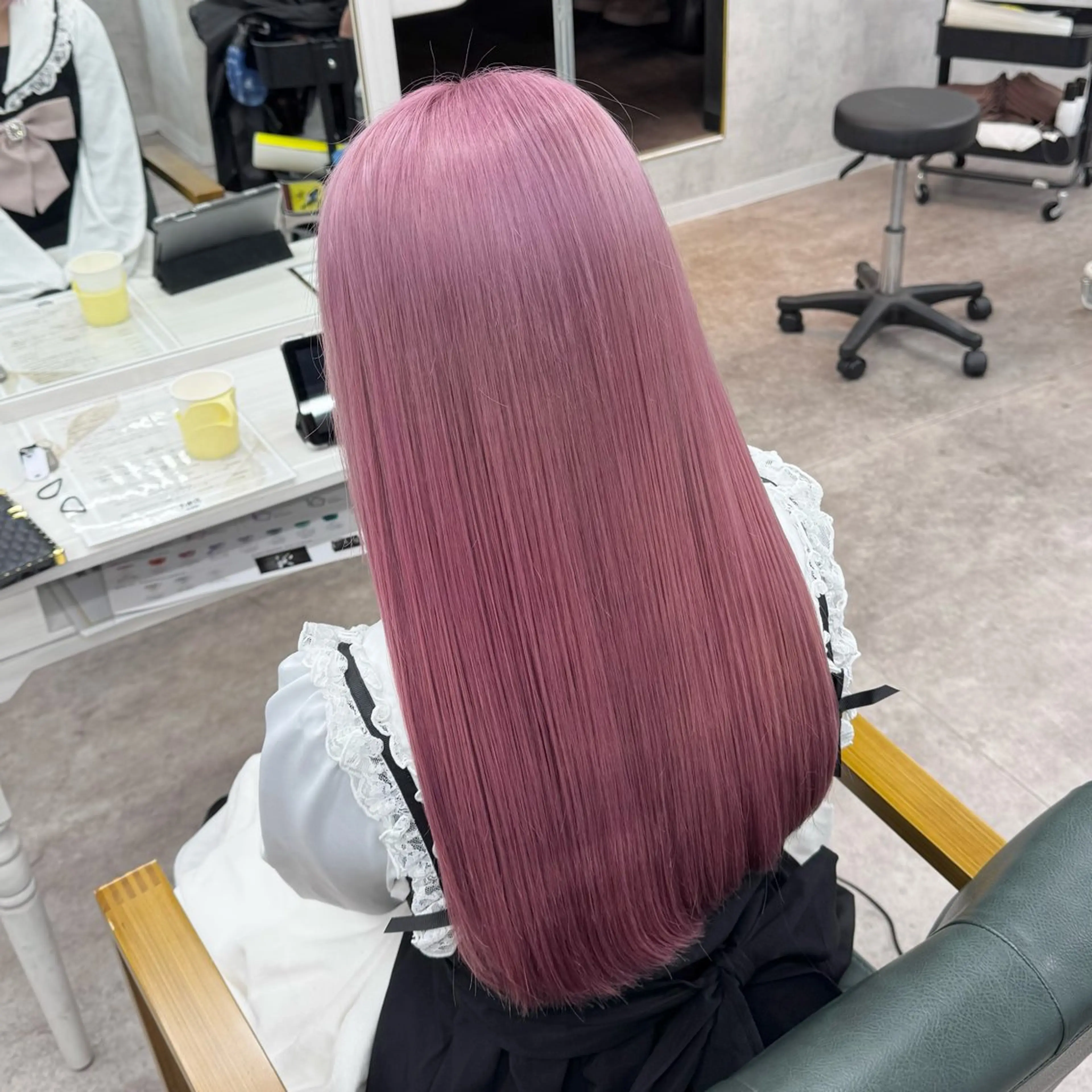 ロング カラー ヘアカラー JUNSHIN🦋 ヘアセット／カラーのヘアスタイル