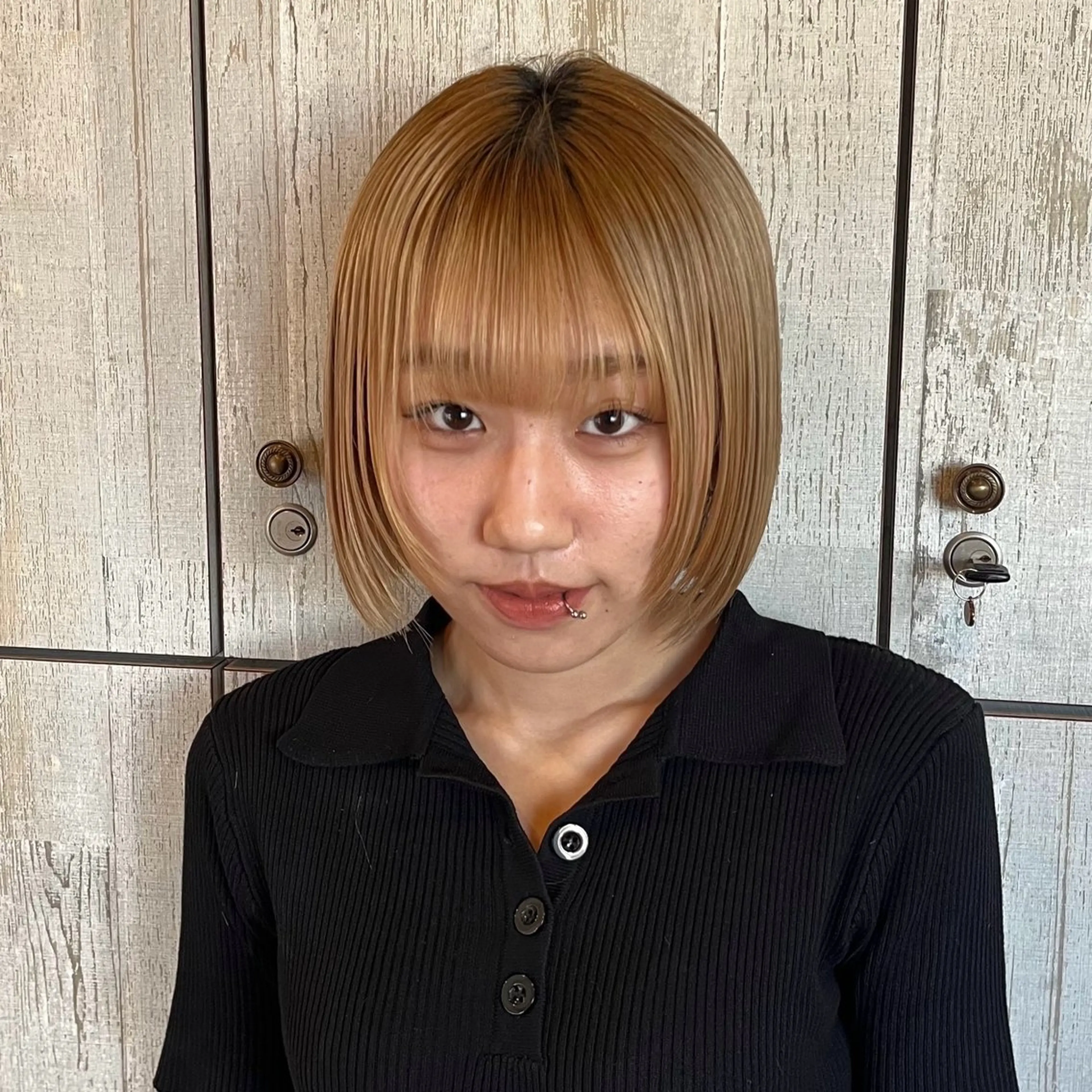 ショート カラー ボブ カラー/韓国レイヤー /ブリーチ/hinaのヘアスタイル