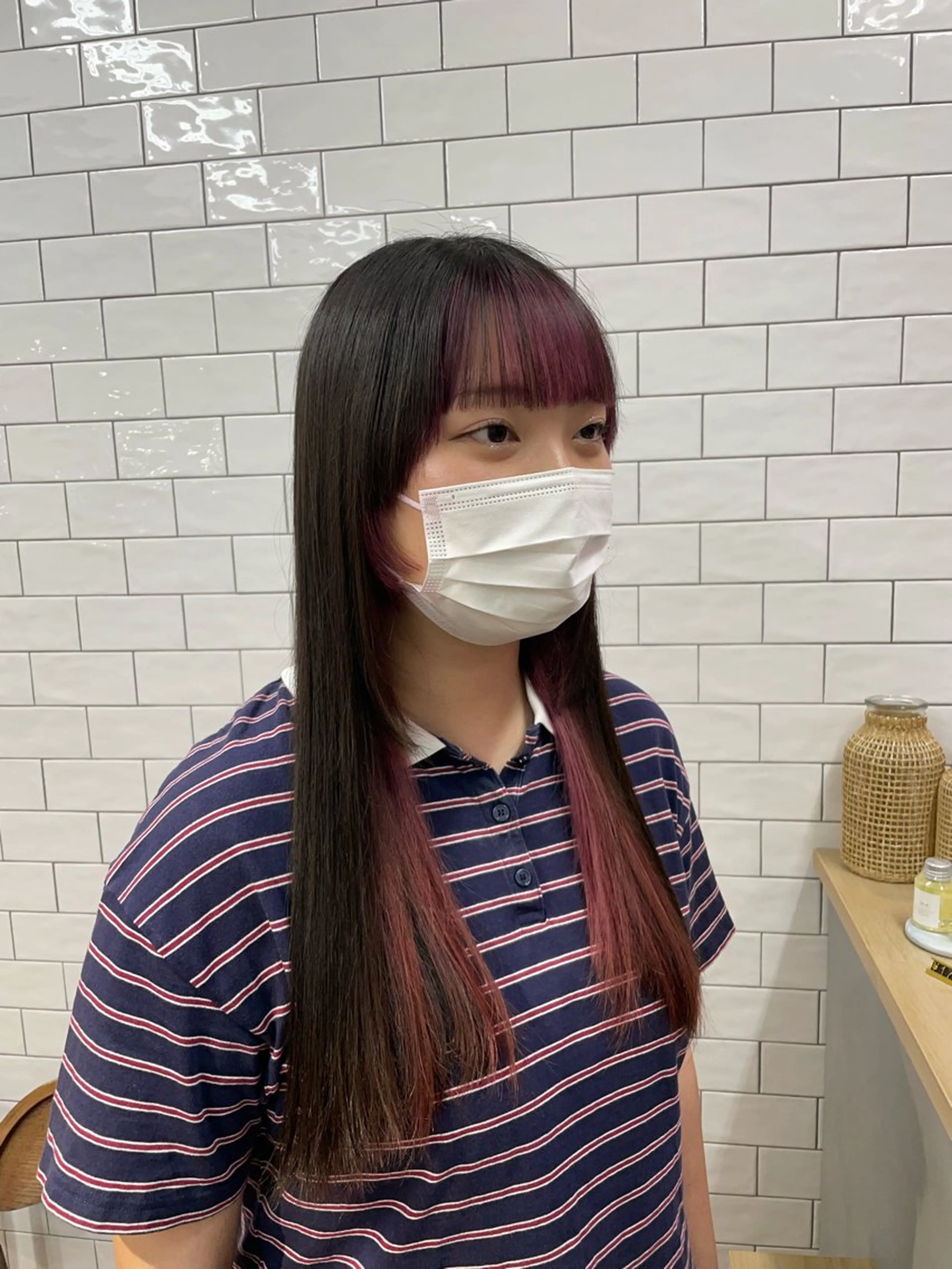 ロング カラー ヘアカラー 榎本 姫那乃のヘアスタイル