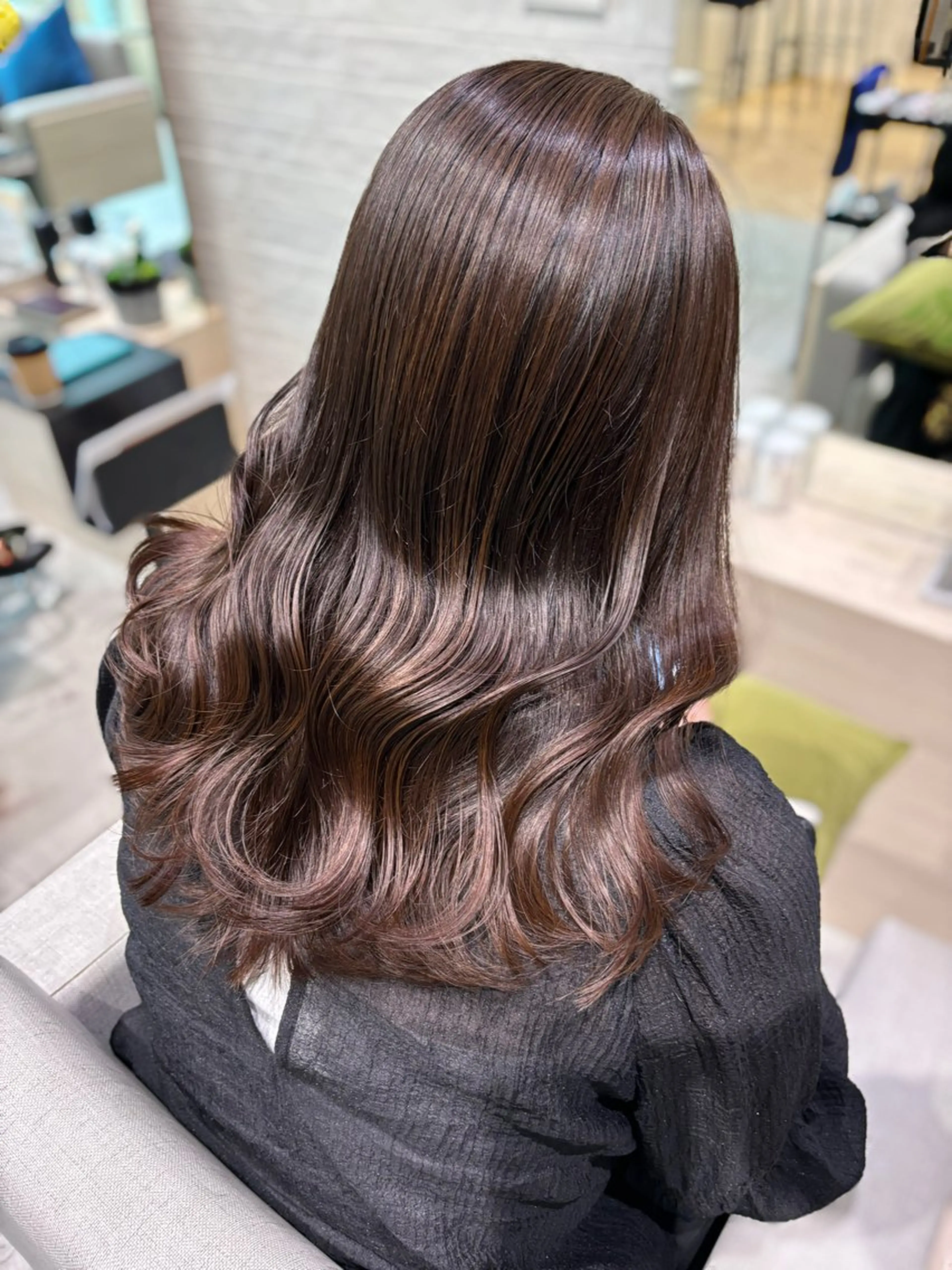 セミロング カラー ブラウンカラー カット ヘアカラー トリートメント 銀座/髪質改善/韓国 カラー🍓原田侑依のヘアスタイル