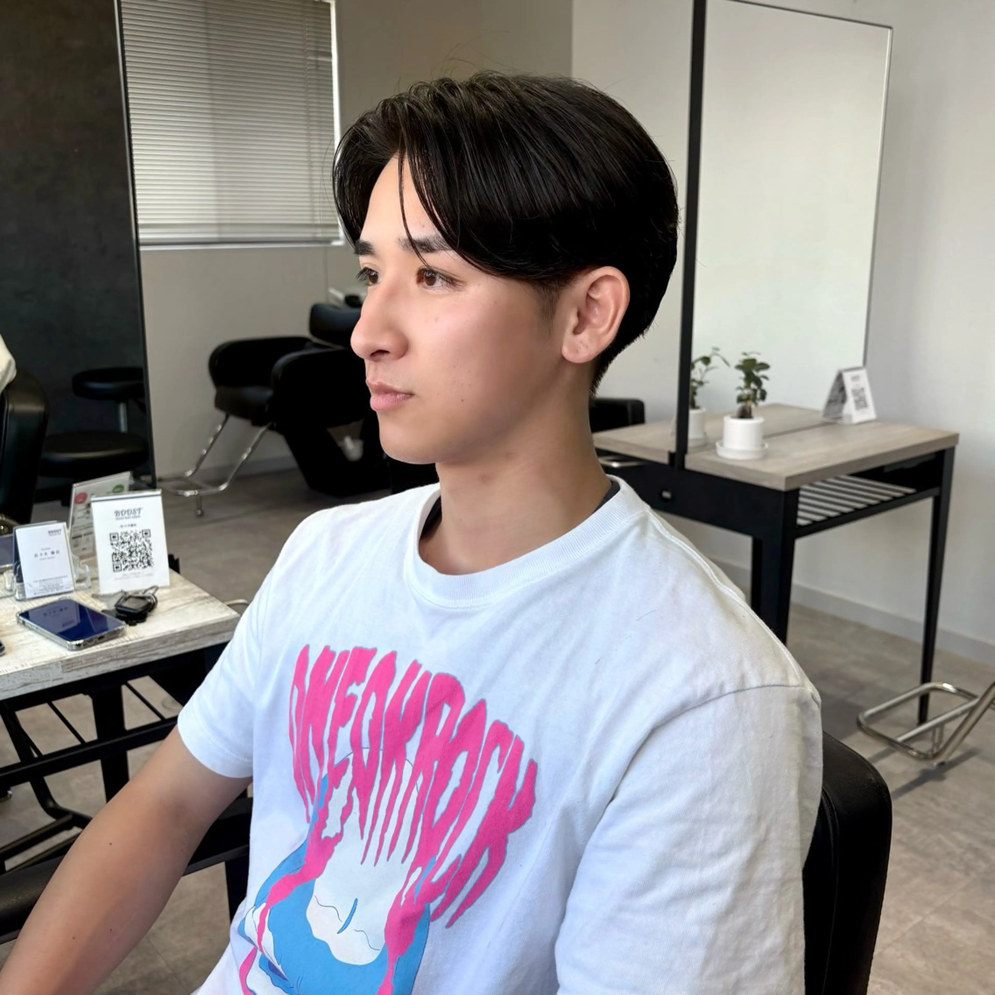 メンズ センターパート メンズパーマ カット パーマ 浜松/メンズサロン/ Yuna🐈‍⬛🫧のヘアスタイル