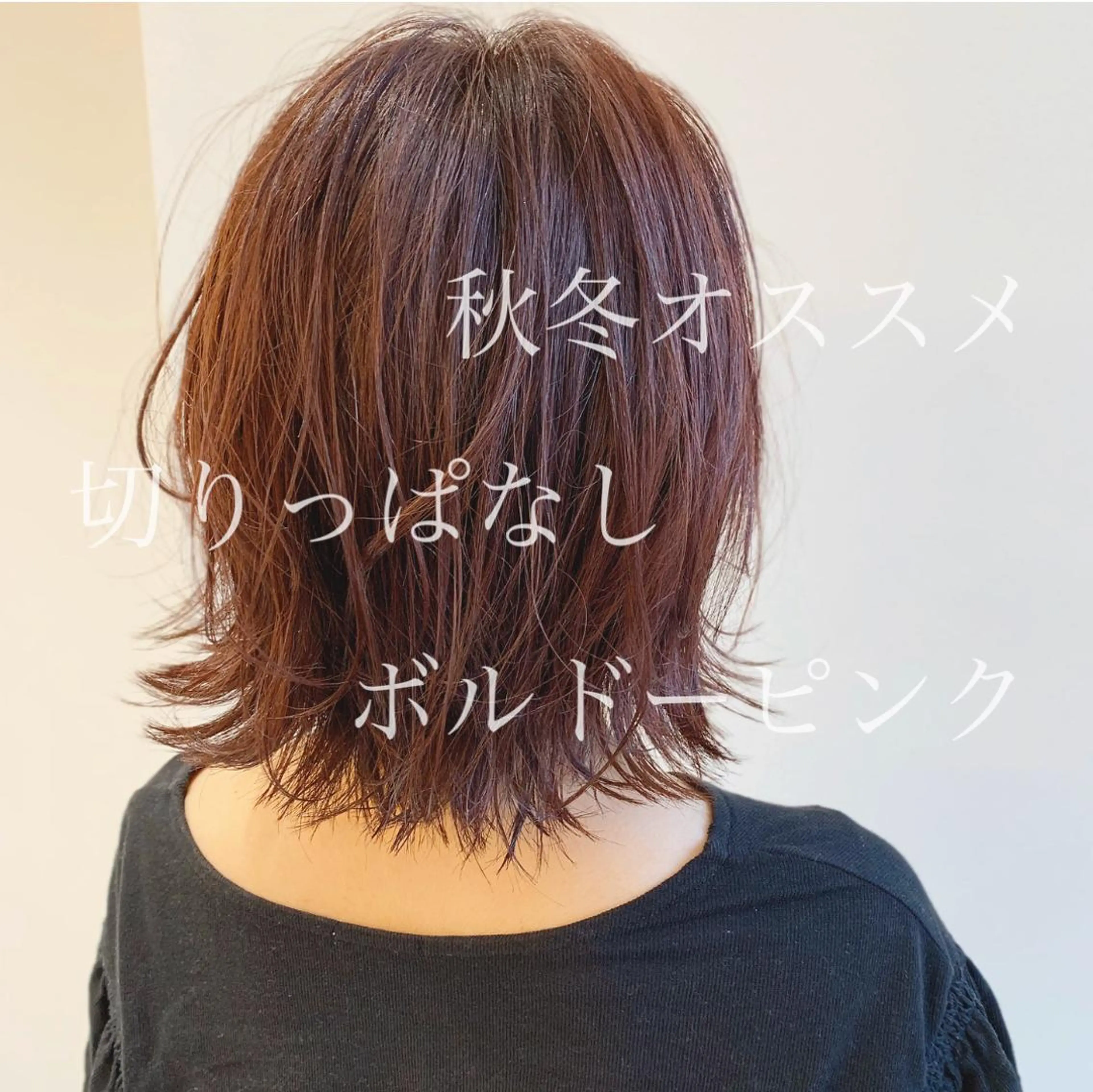 ミディアム レイヤーカット ショート、ボブ特化 長島智彦のヘアスタイル