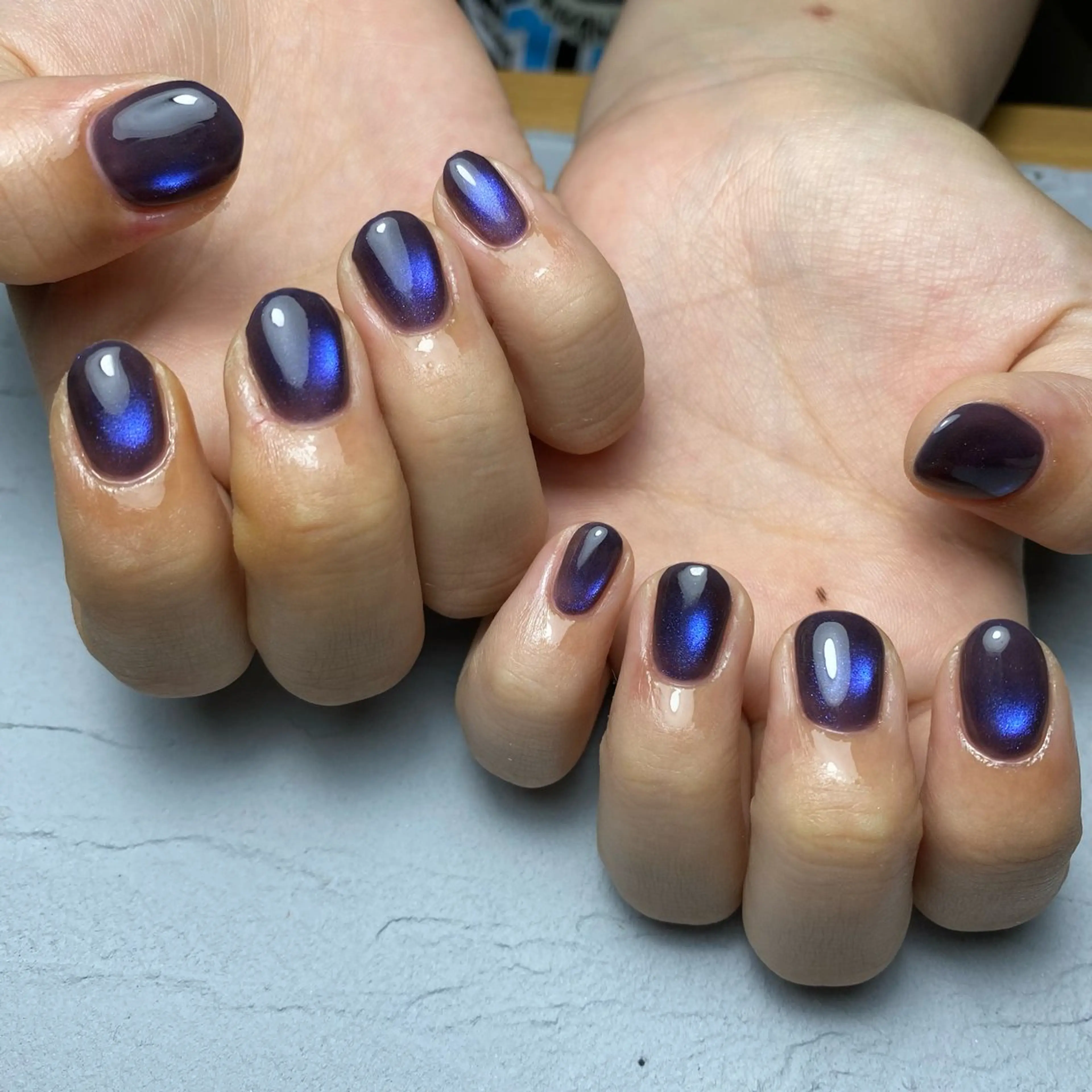 オフなし再来☺︎マグネットネイルの写真