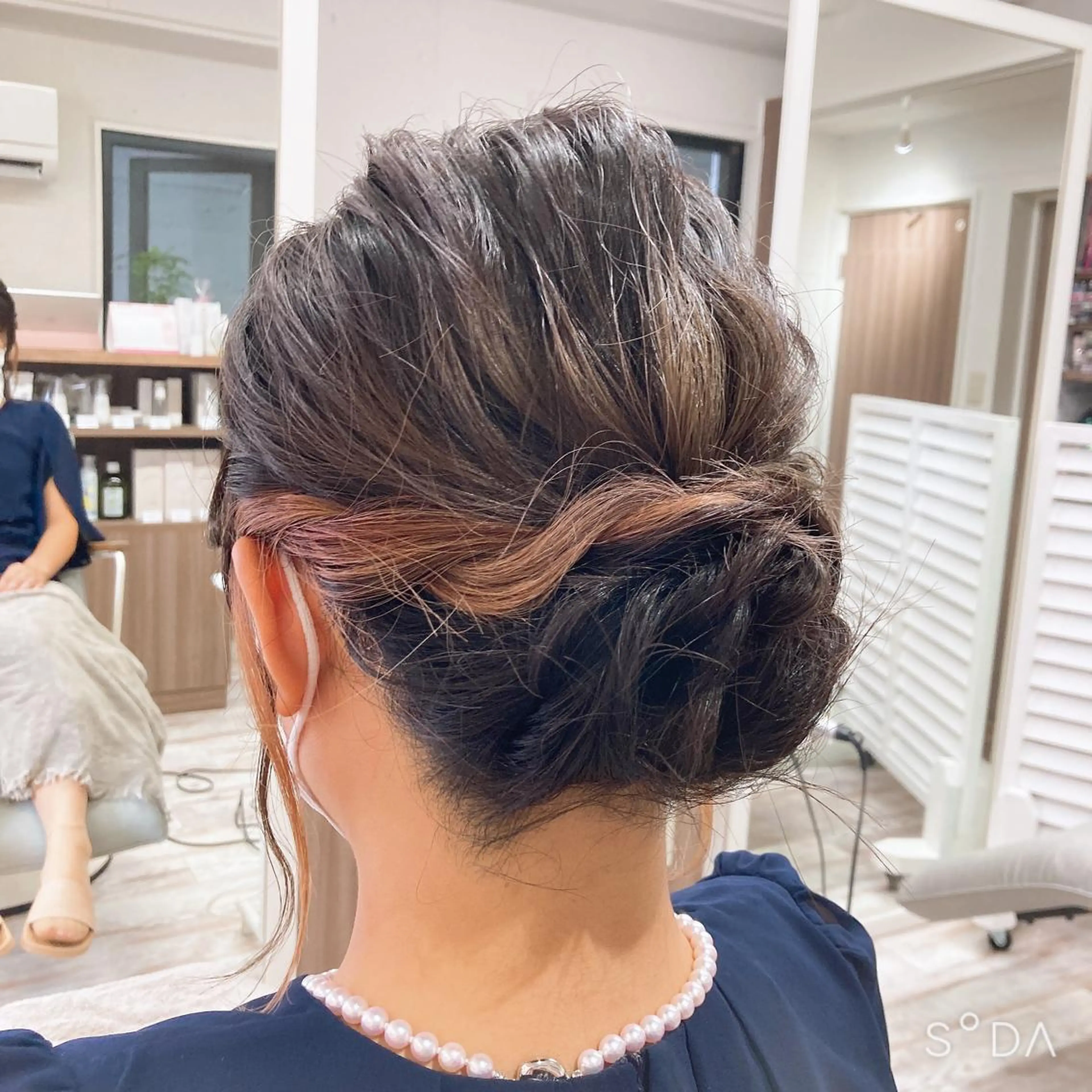 ヘアアレンジ 結婚式・ブライダル ヘアセット ミルミー美容室所属・🦄💒💓齎藤 七海子🦄💒💓のマツエク・マツパデザイン