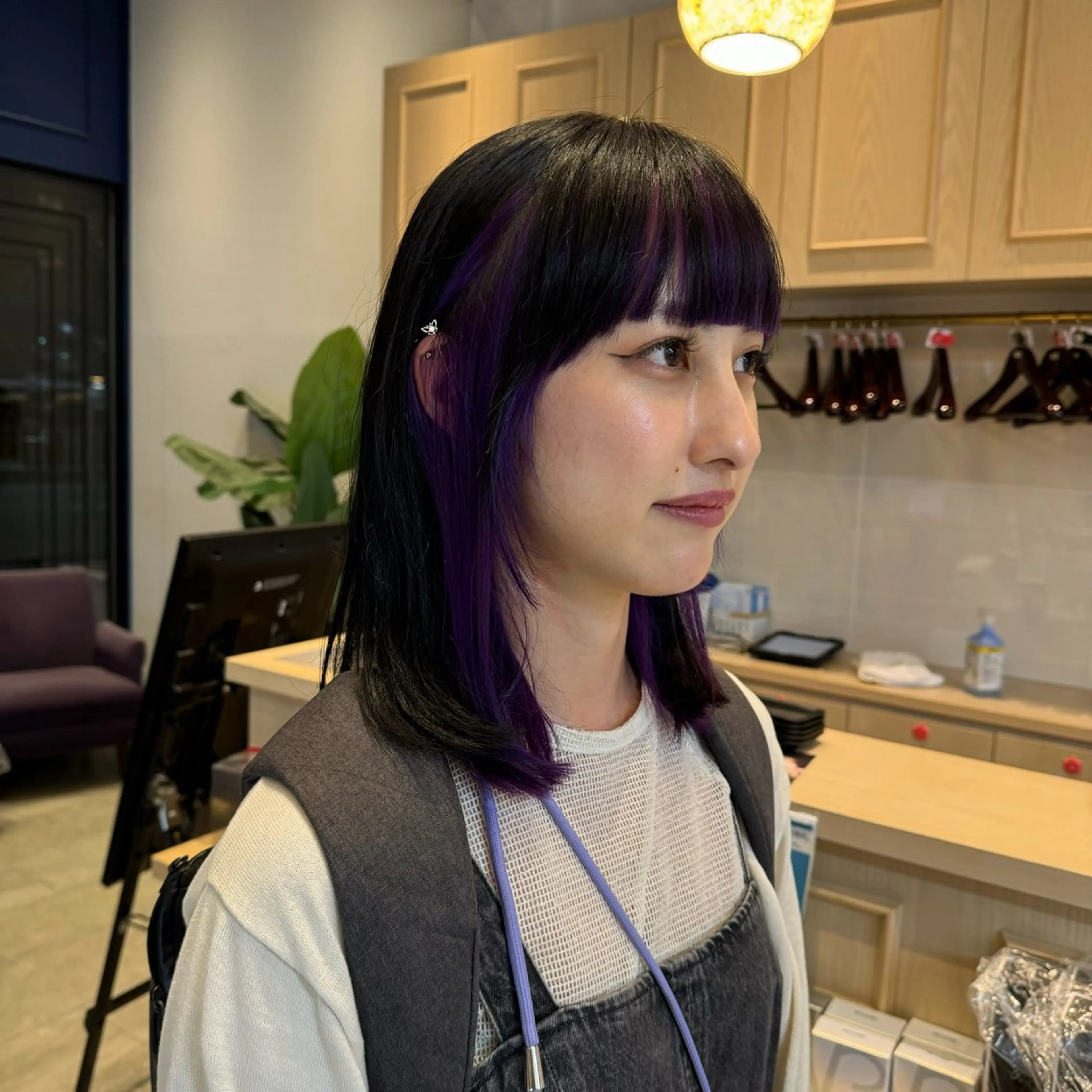 ミディアム カラー ショート/ボブ 似合わせ/中原のヘアスタイル