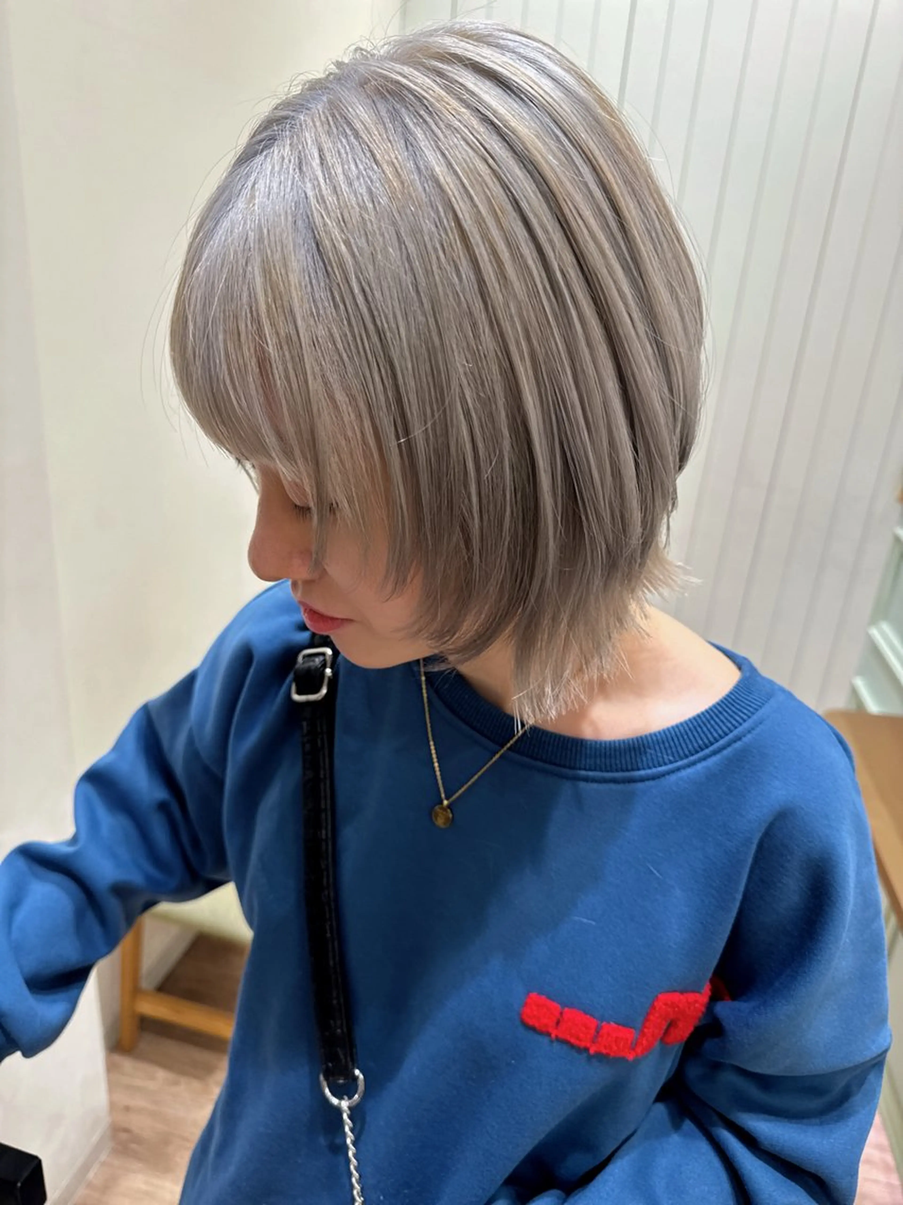 ミディアム カラー ヘアカラー メンズカット/ ブリーチ/かほのヘアスタイル