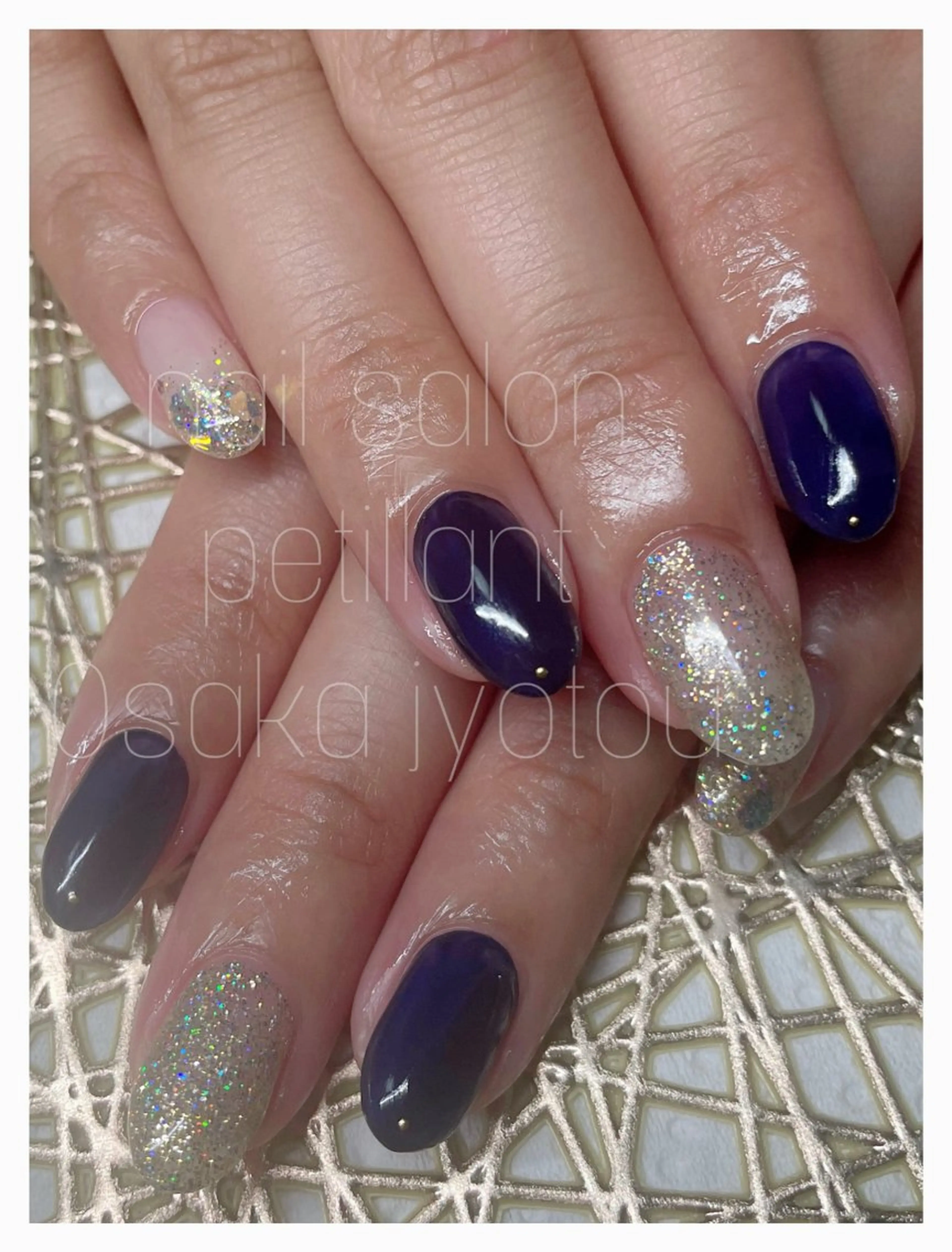 ネイル ネイビー petillant所属・nail salon petillantのネイルデザイン