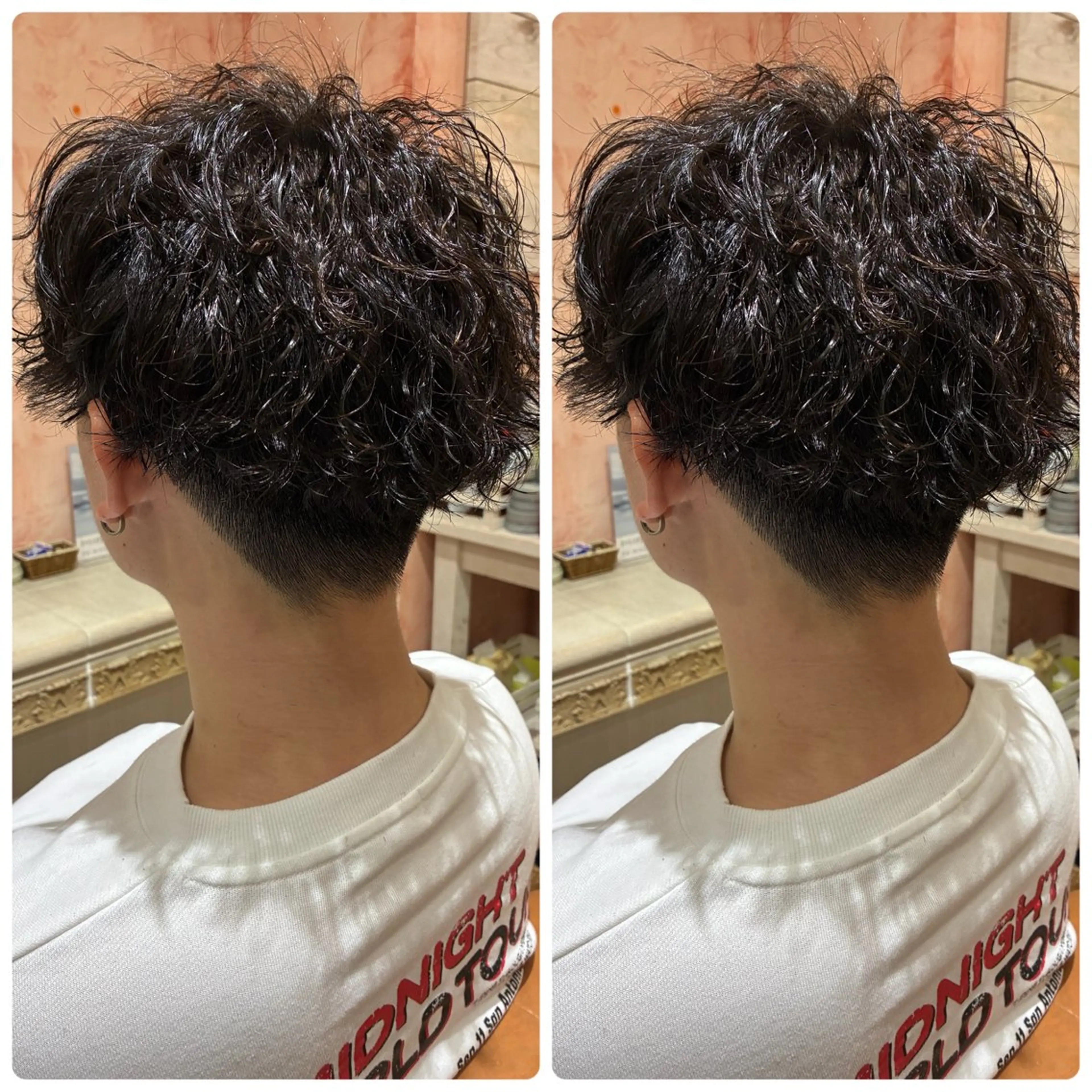 ショート パーマ メンズ パーマ おおやま たくみのヘアスタイル