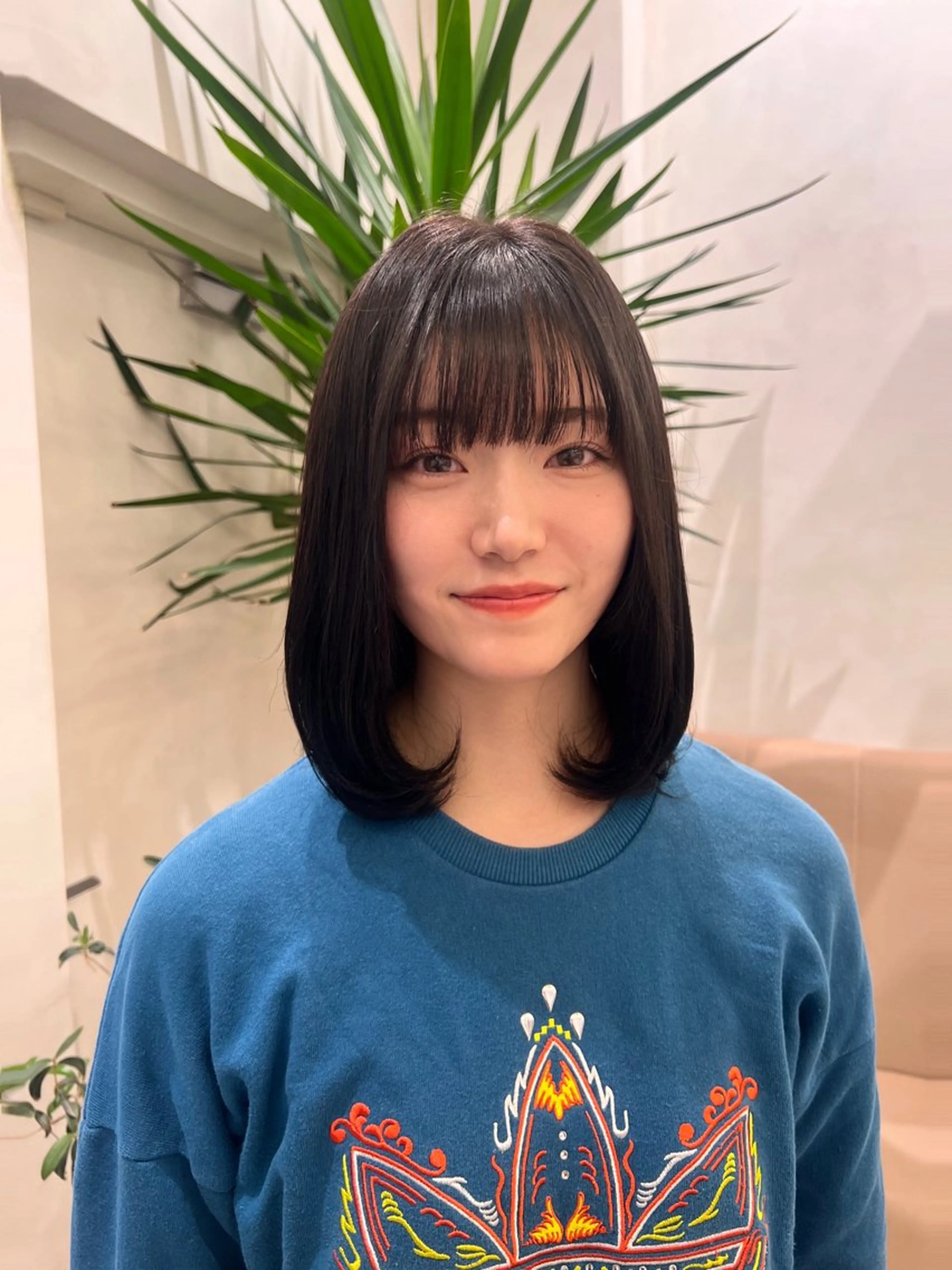 ミディアム 髪質改善/ブリーチ ツヤ髪/shiinaのヘアスタイル