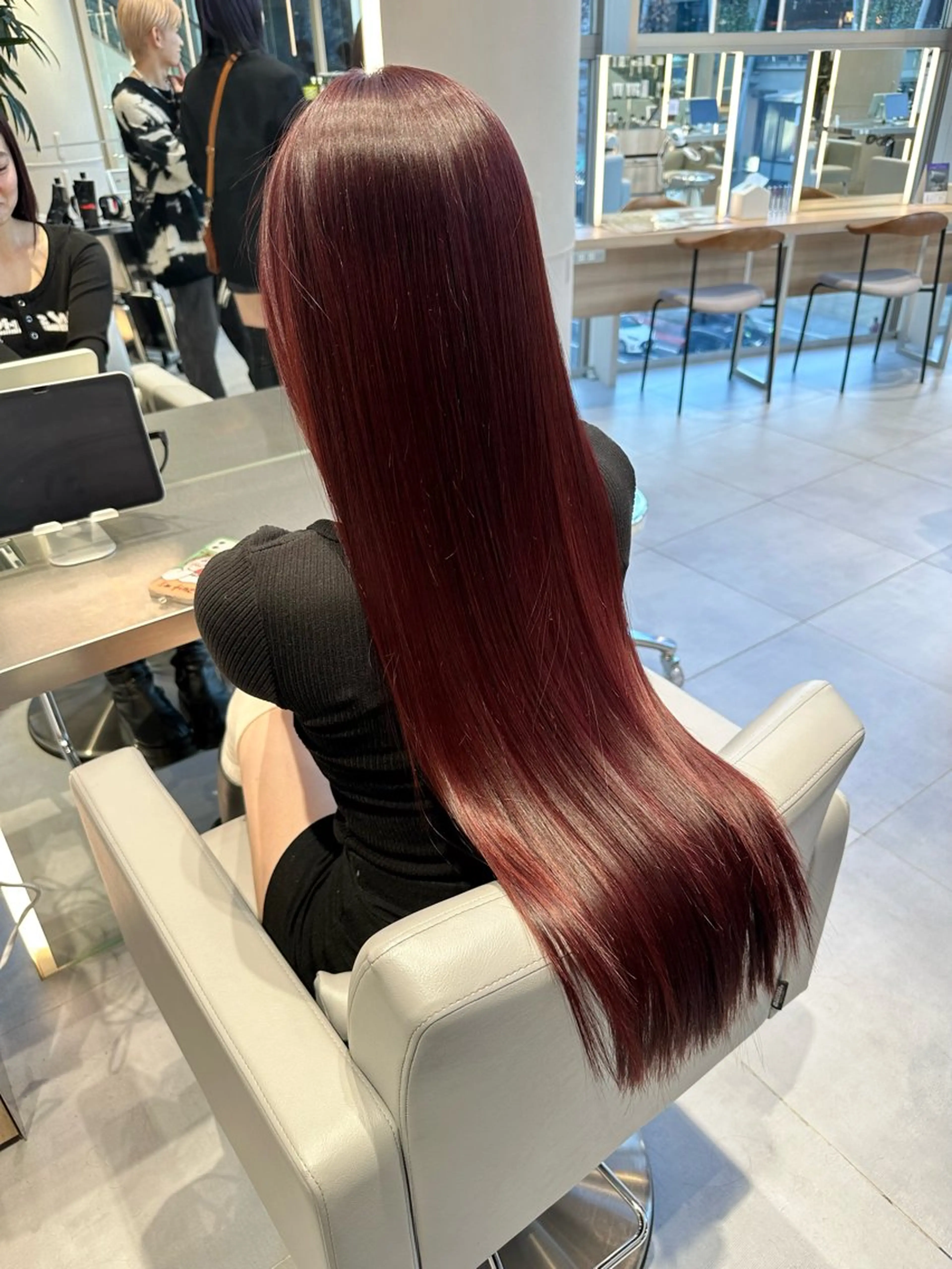 ロング カット ヘアカラー トリートメント 💓ロング韓国ヘア ~Kirara💓のヘアスタイル