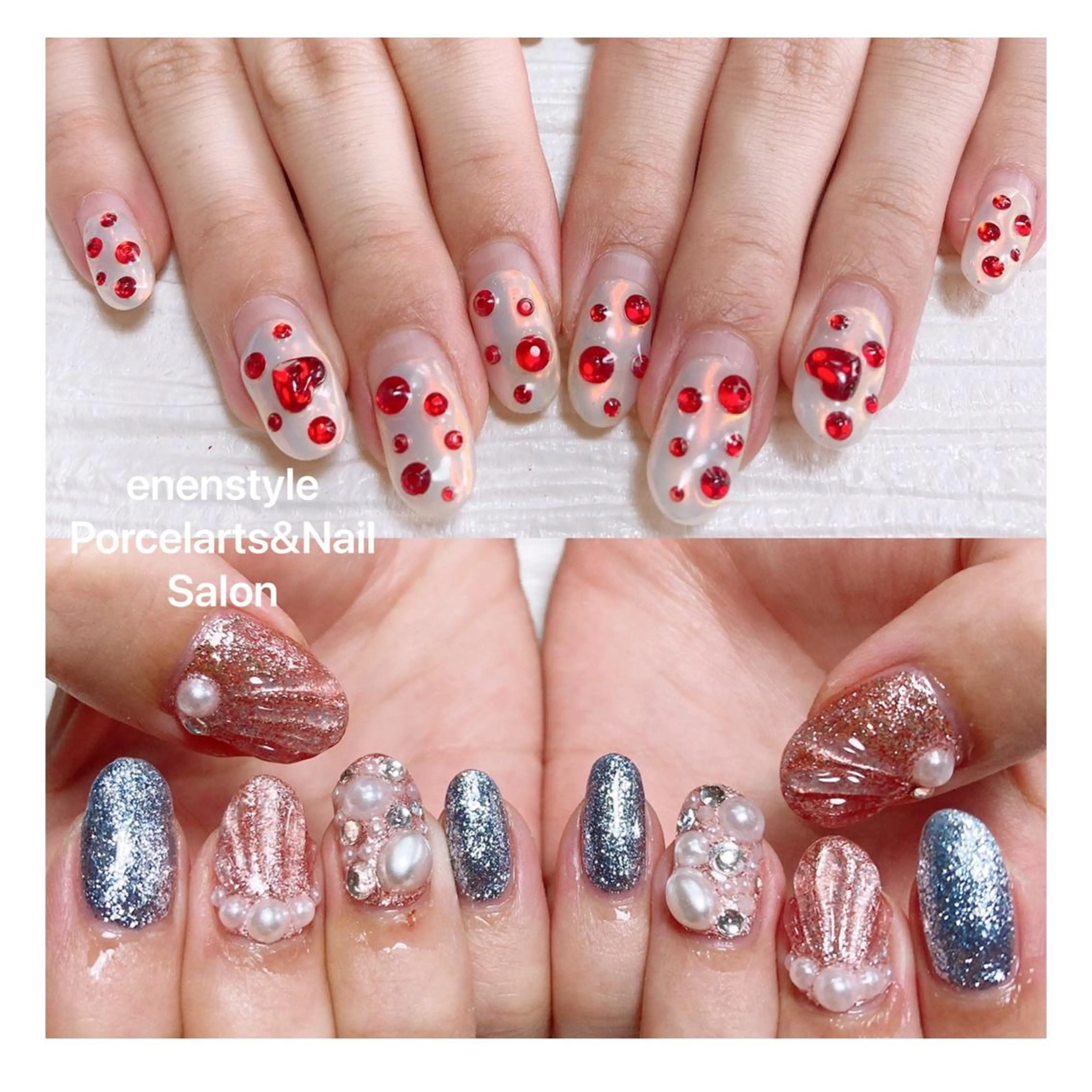 ミディアム ネイル ハンドネイル 👑enen style👑のネイルデザイン