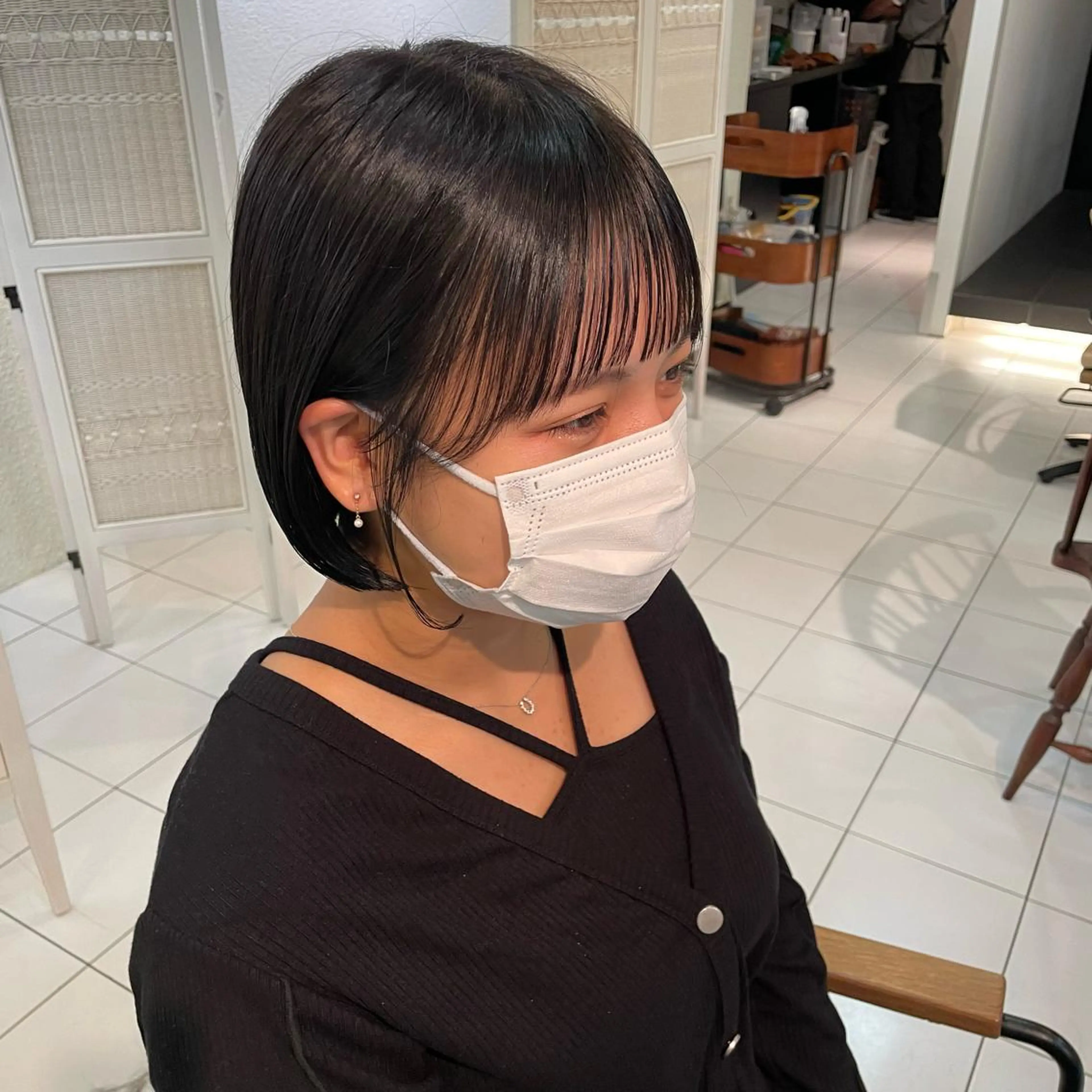 ショート カラー ボブ 透明感カラー/ 寺田千雅子のヘアスタイル