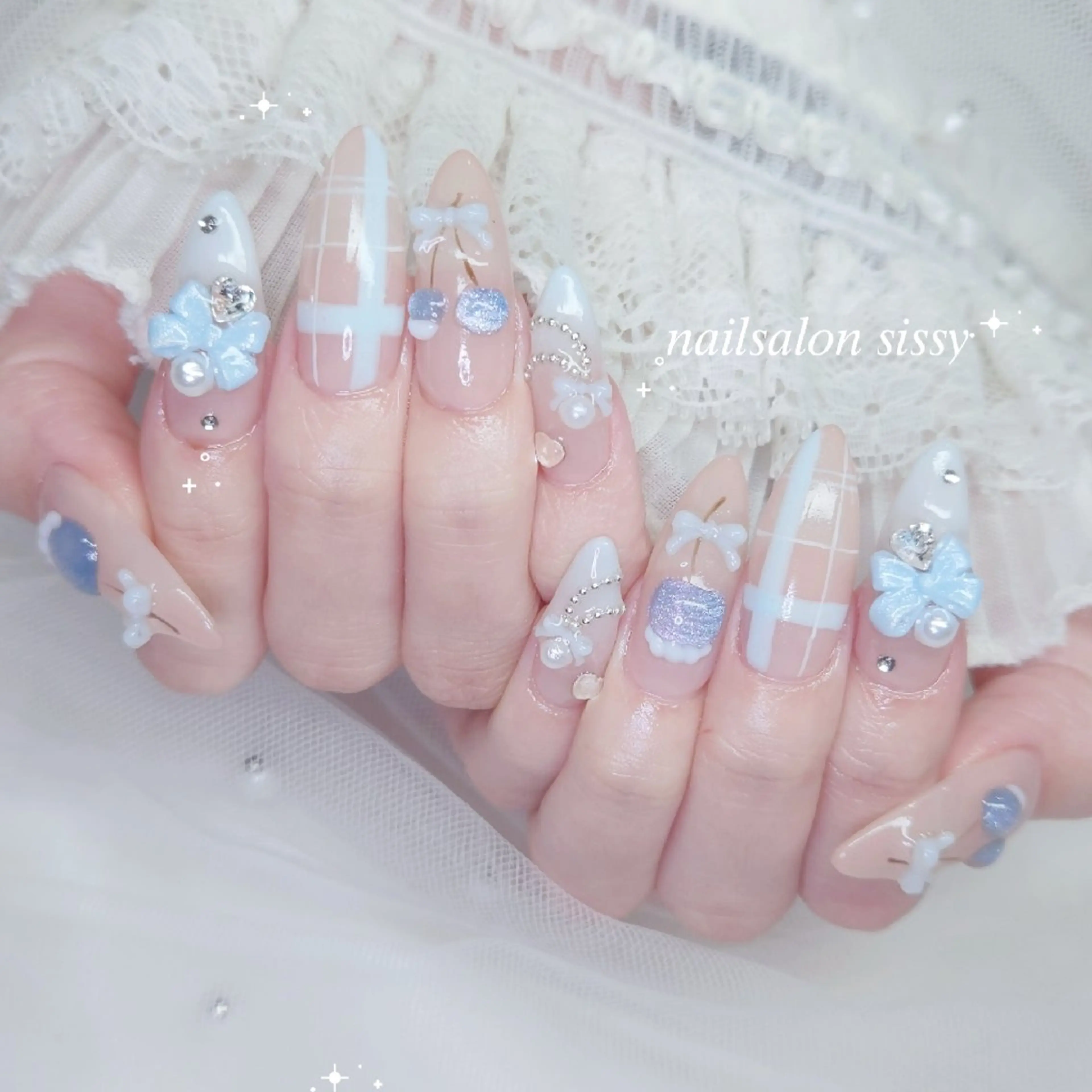 ネイル ガーリー ワンホンネイル ハンドネイル nailsalon sissy所属・sissy hatsuneのネイルデザイン