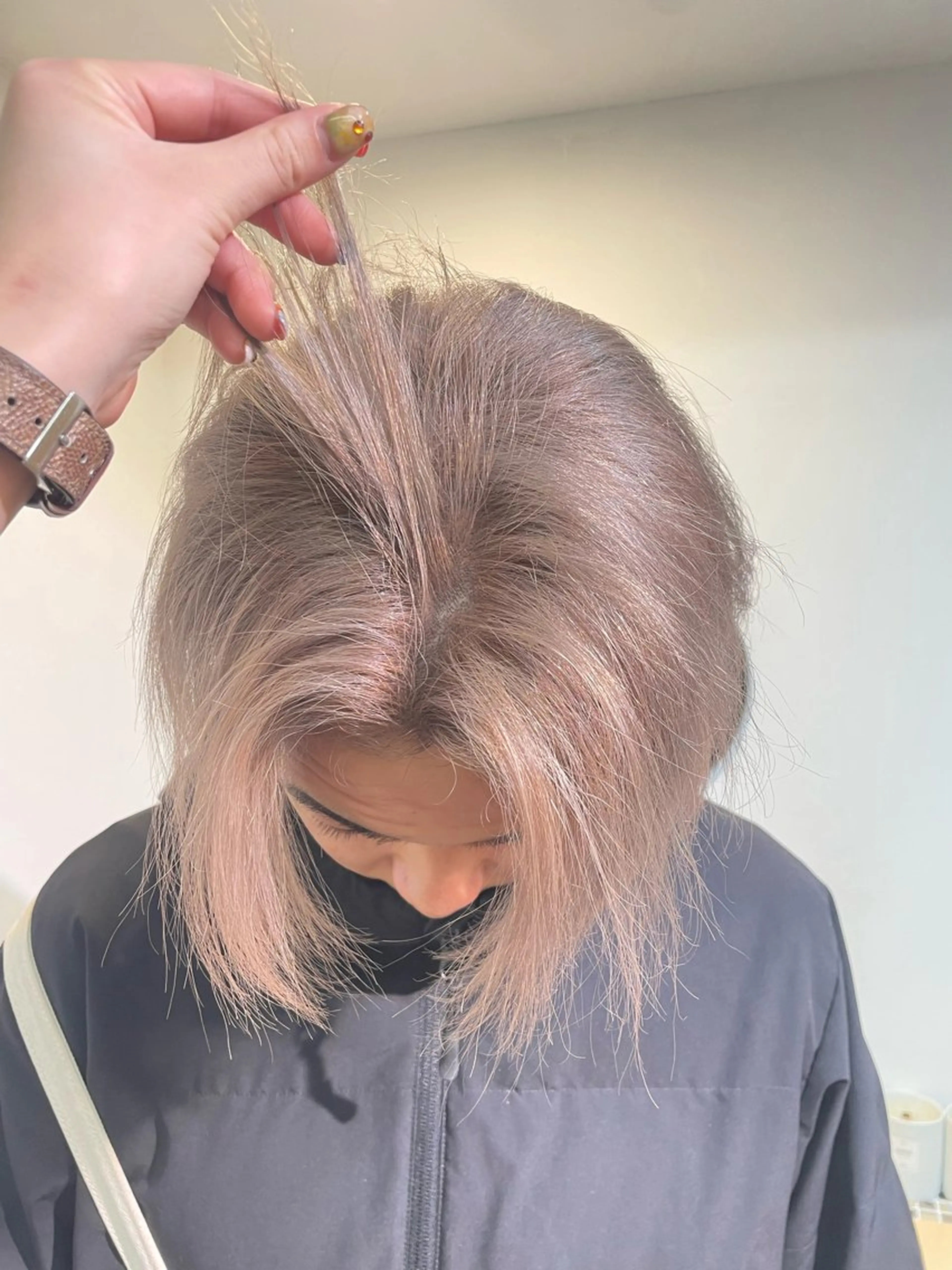 カラー メンズ ヘアカラー sakura🌸 レイヤー/韓国ヘアのヘアスタイル