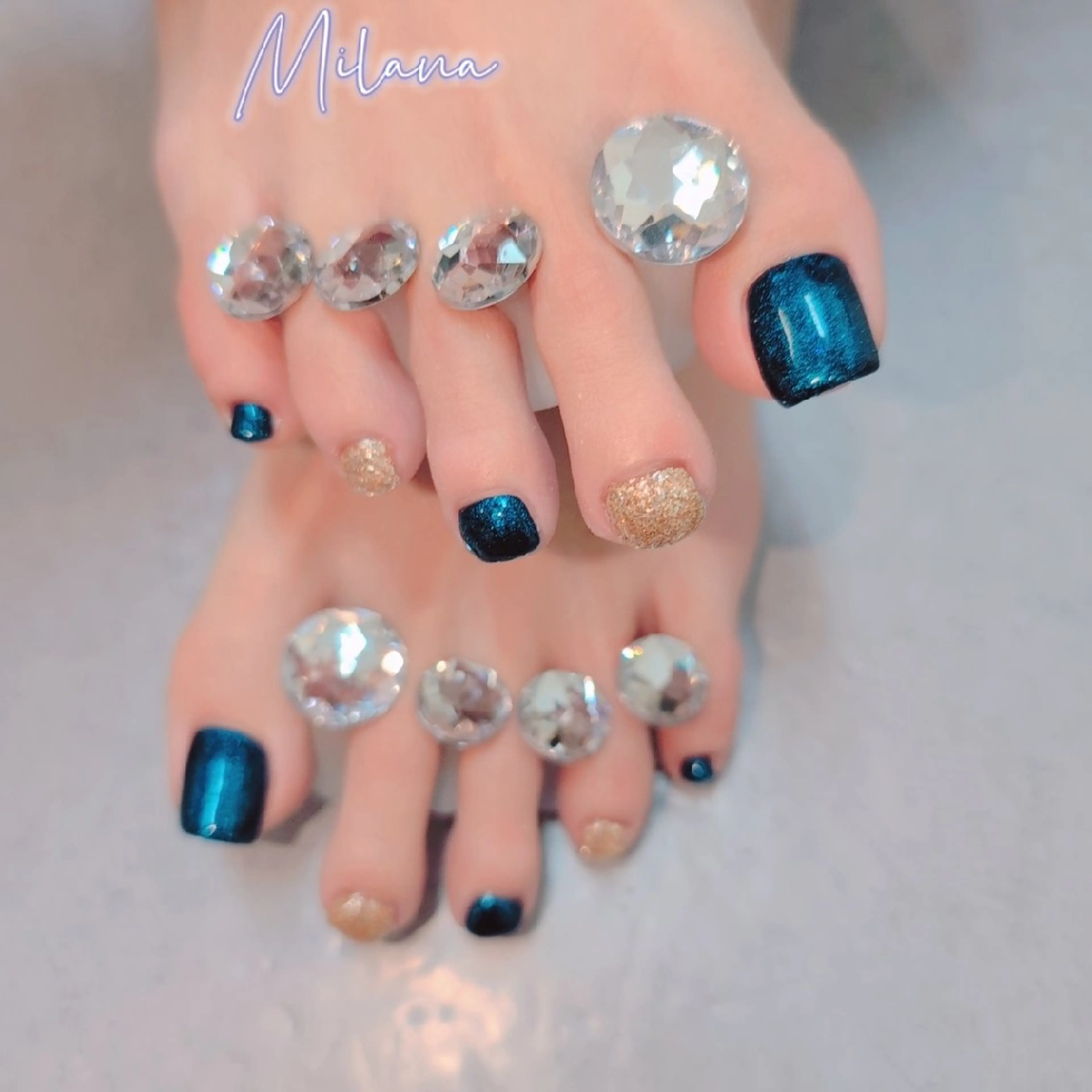 ネイル フットネイル ワンカラーネイル フットネイル Milana 川瀬のネイルデザイン