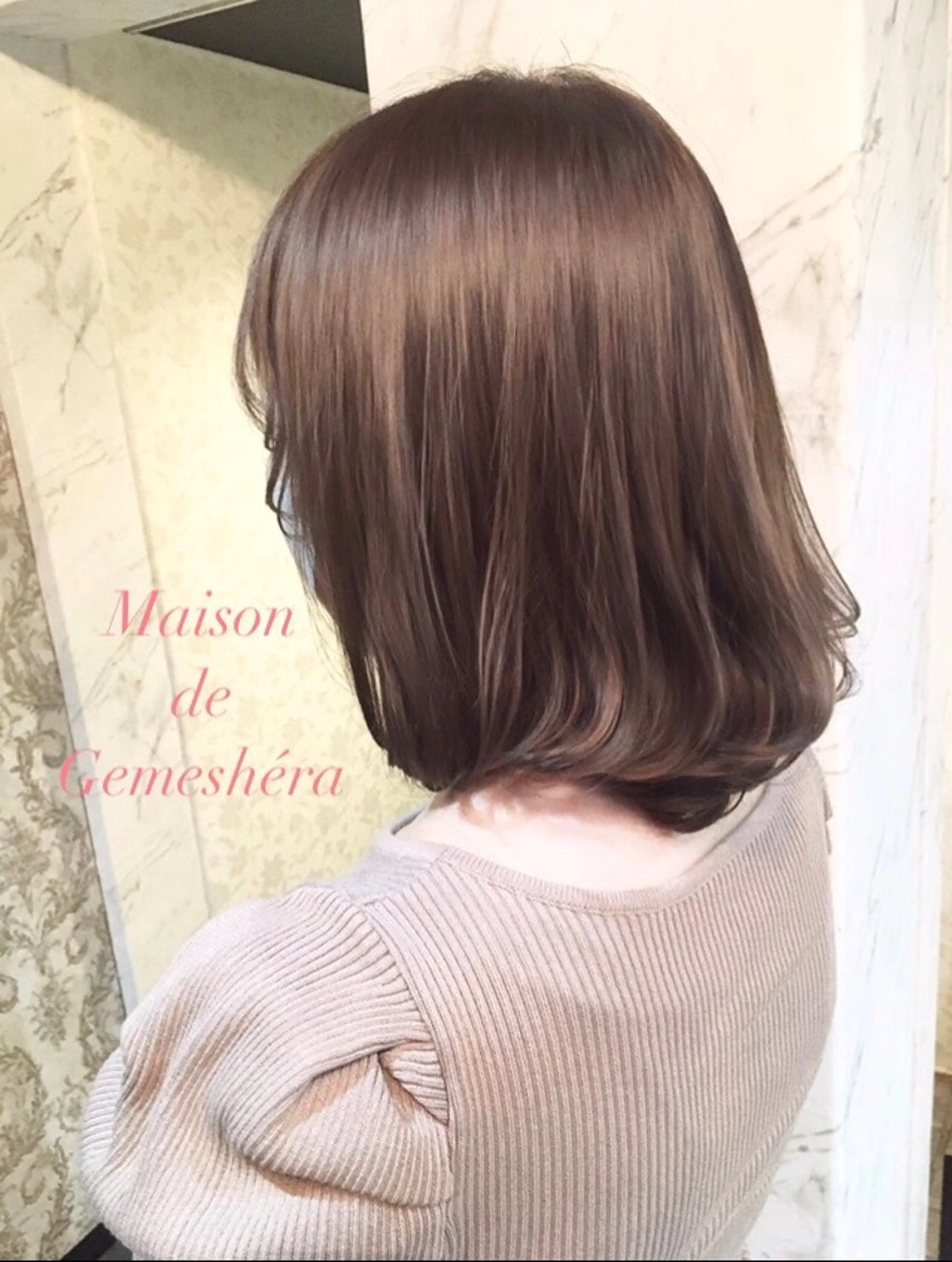 ミディアム 韓国風ヘア レイヤーカット Maison de  Gemeshe'ra所属・🗝髪質改善×カット 🪄Ji_yeongのヘアスタイル