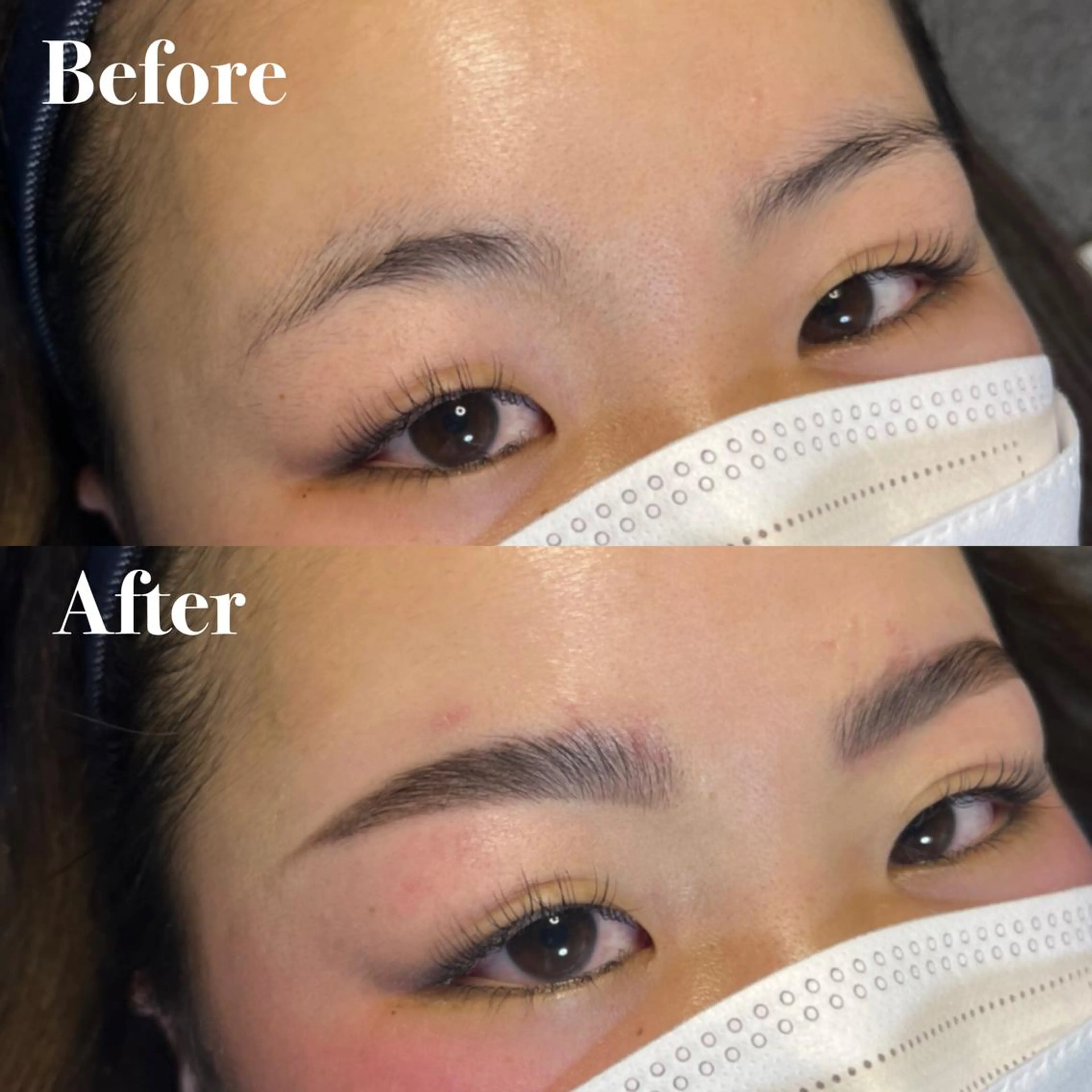 アイブロウ ハリウッドブロウリフト 眉毛と韓国肌質改善 サロン　和泉府中のエステ・リラクイメージ