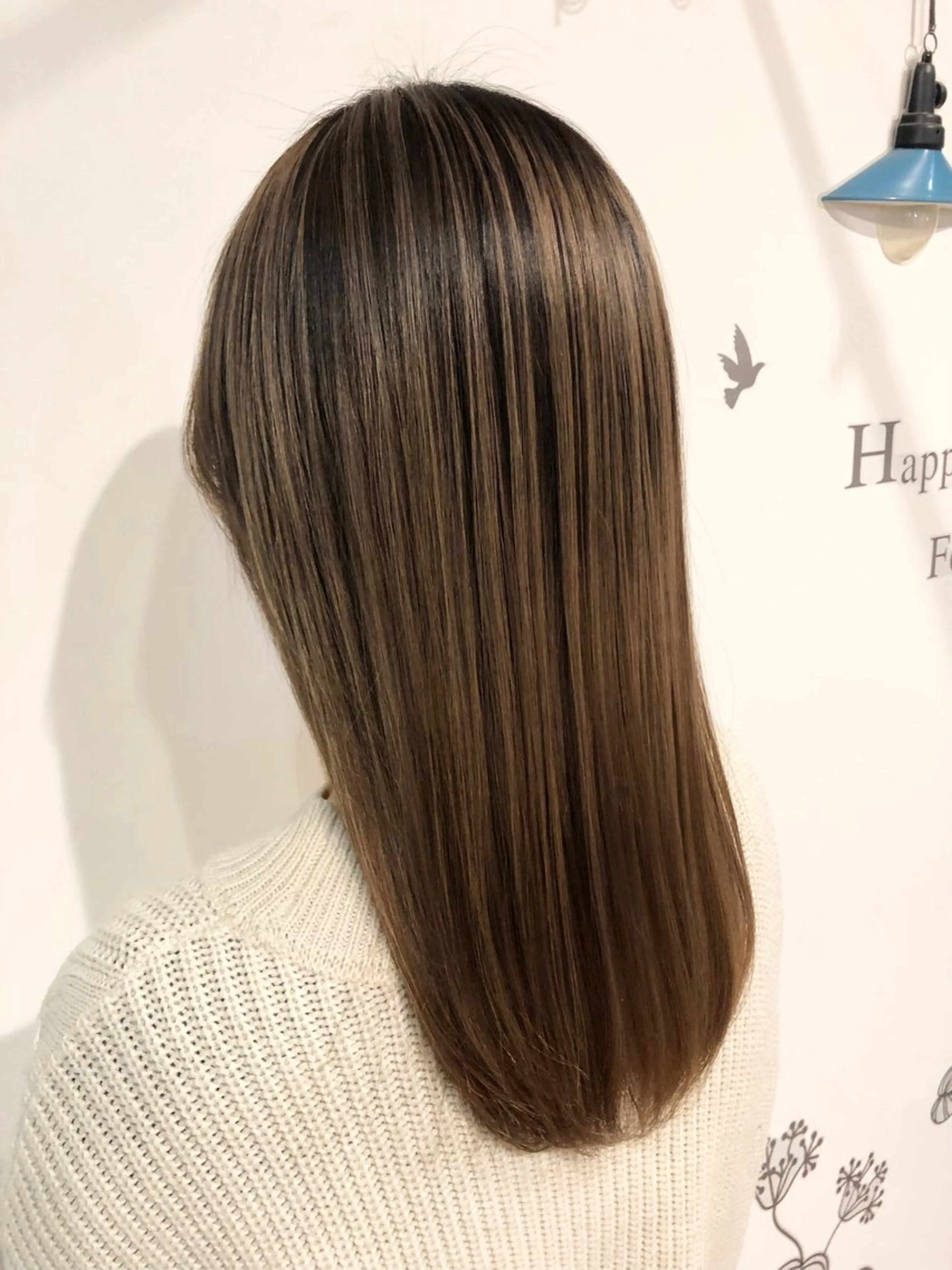 ロング カラー ヘアカラー トリートメント 青野 文香のヘアスタイル