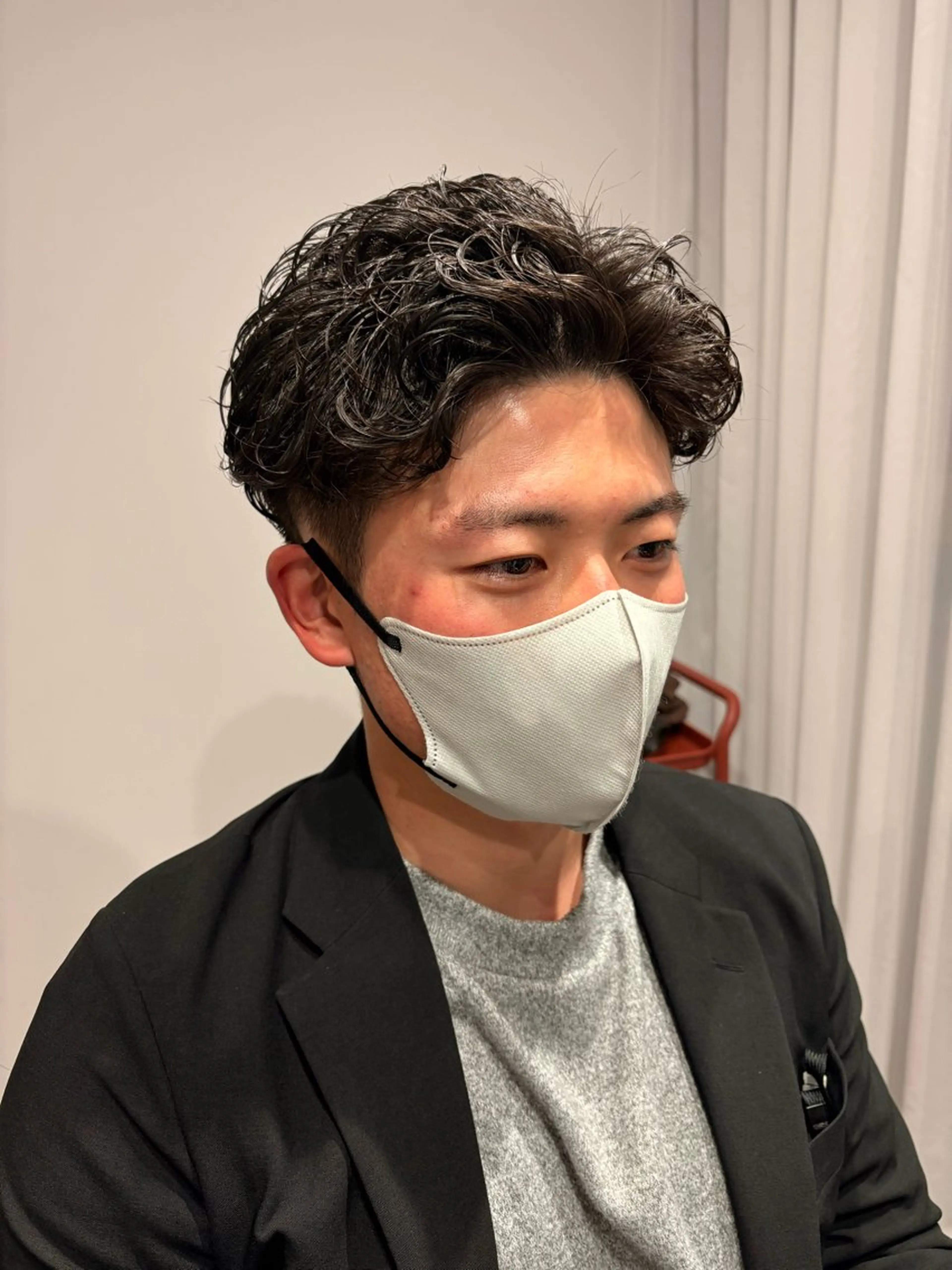 ショート パーマ メンズ カット パーマ Yin Yang 下北沢所属・エイヤ/メンズパーマ 🪮/カラー🌈のヘアスタイル