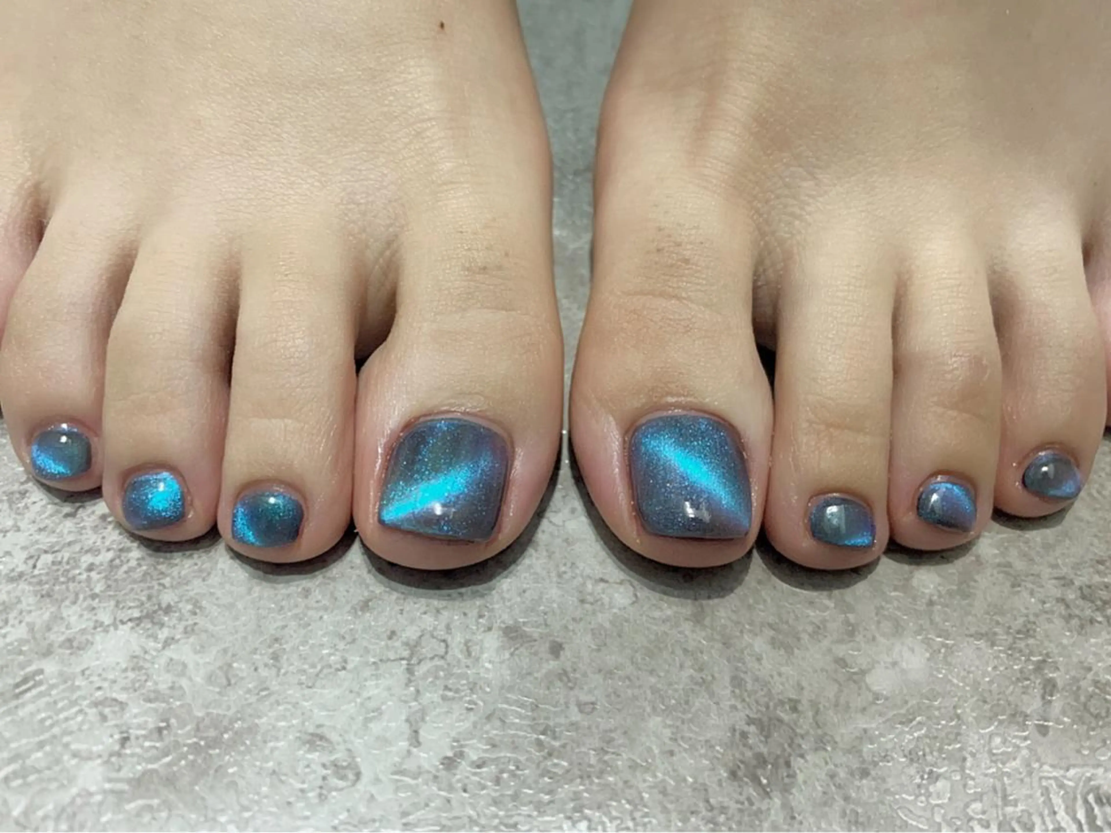 ネイル フットネイル ジェルネイル マグネットネイル フットネイル 松井 亜由美のネイルデザイン