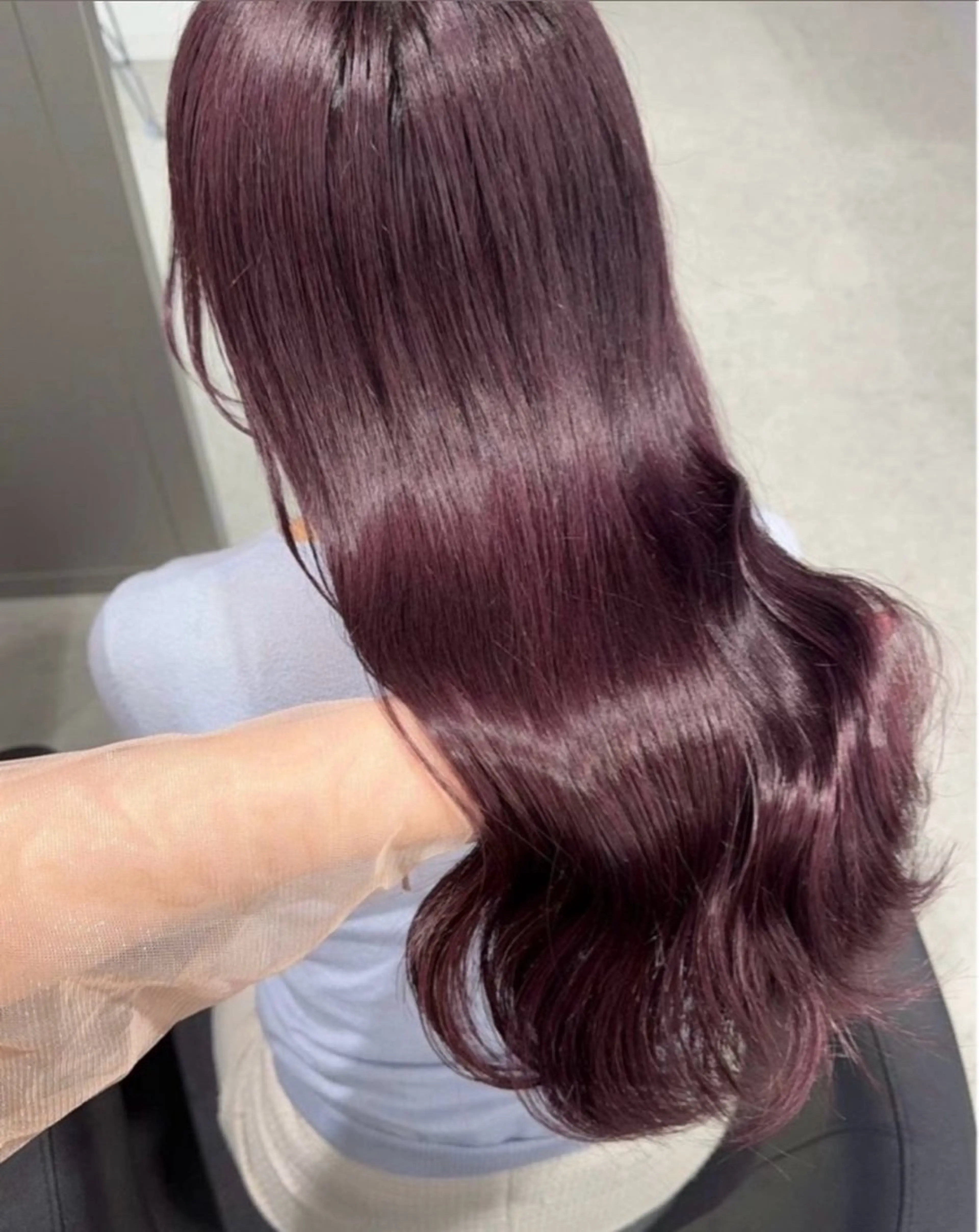 ロング ヘアカラー miku/ラベンダー 透明感カラー🪻❤︎のヘアスタイル