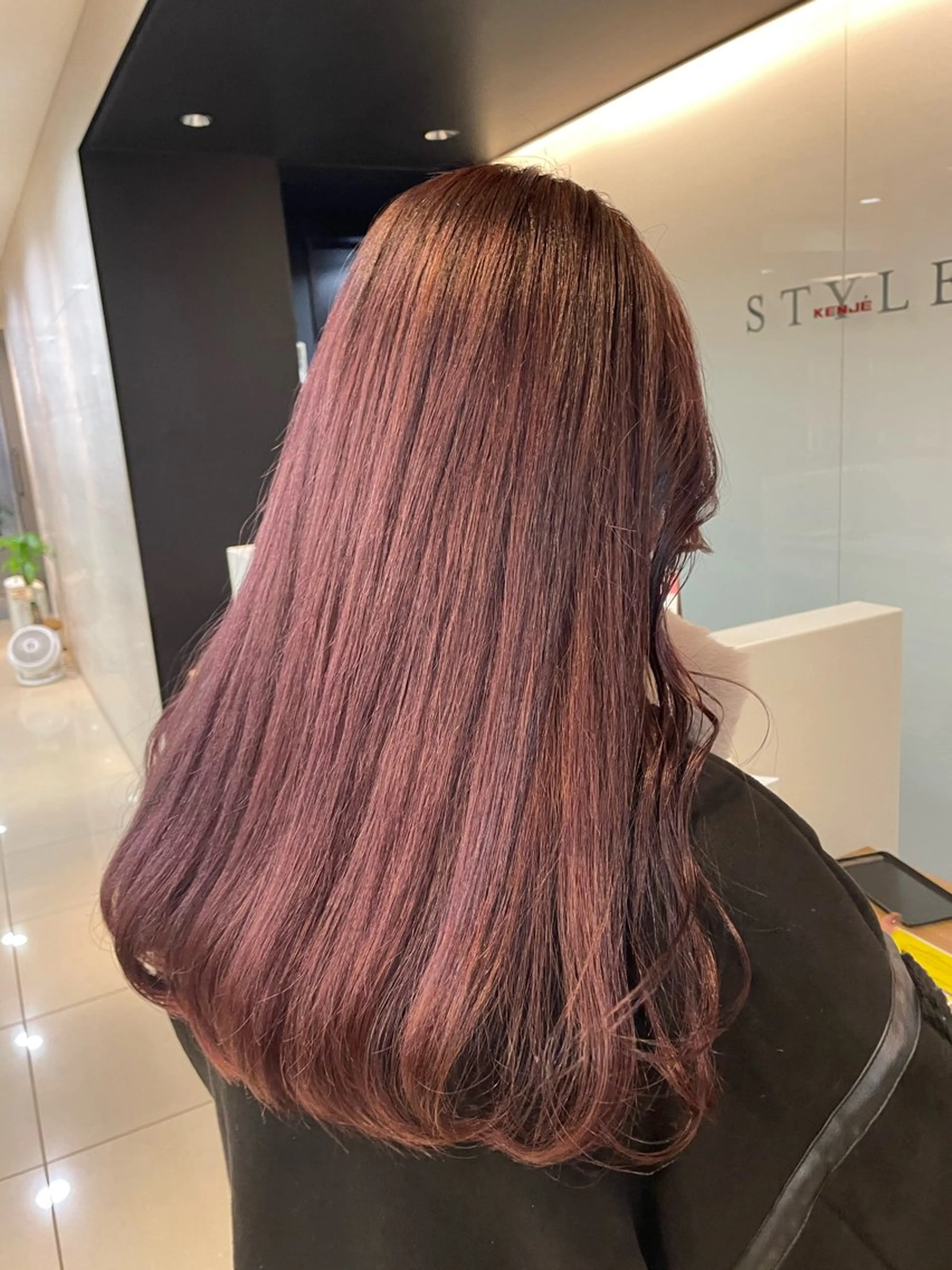 ロング カラー ブリーチなしWカラー 暖色カラー/mayuのヘアスタイル