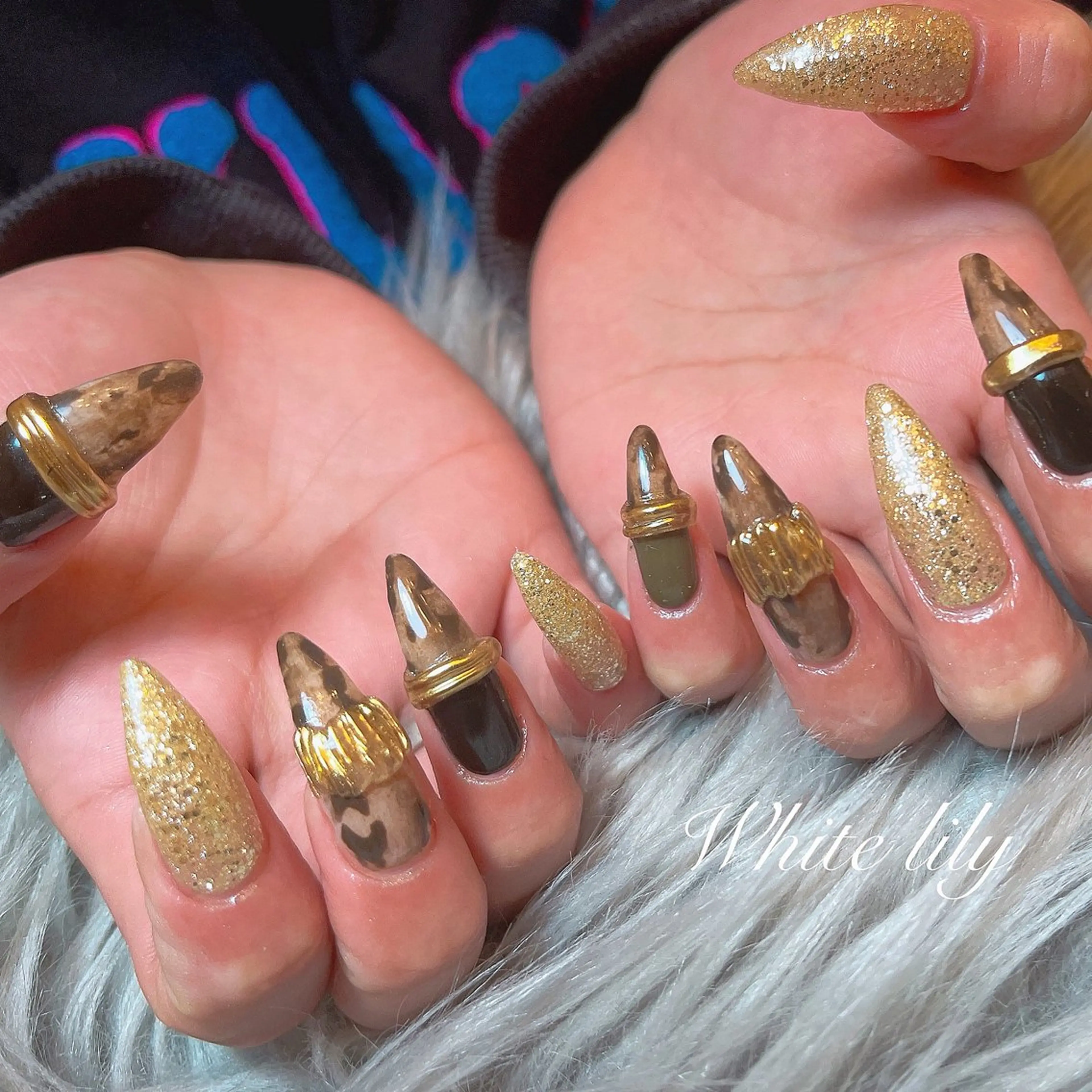 ネイル ハンドネイル White lily所属・牧田 雅世のネイルデザイン