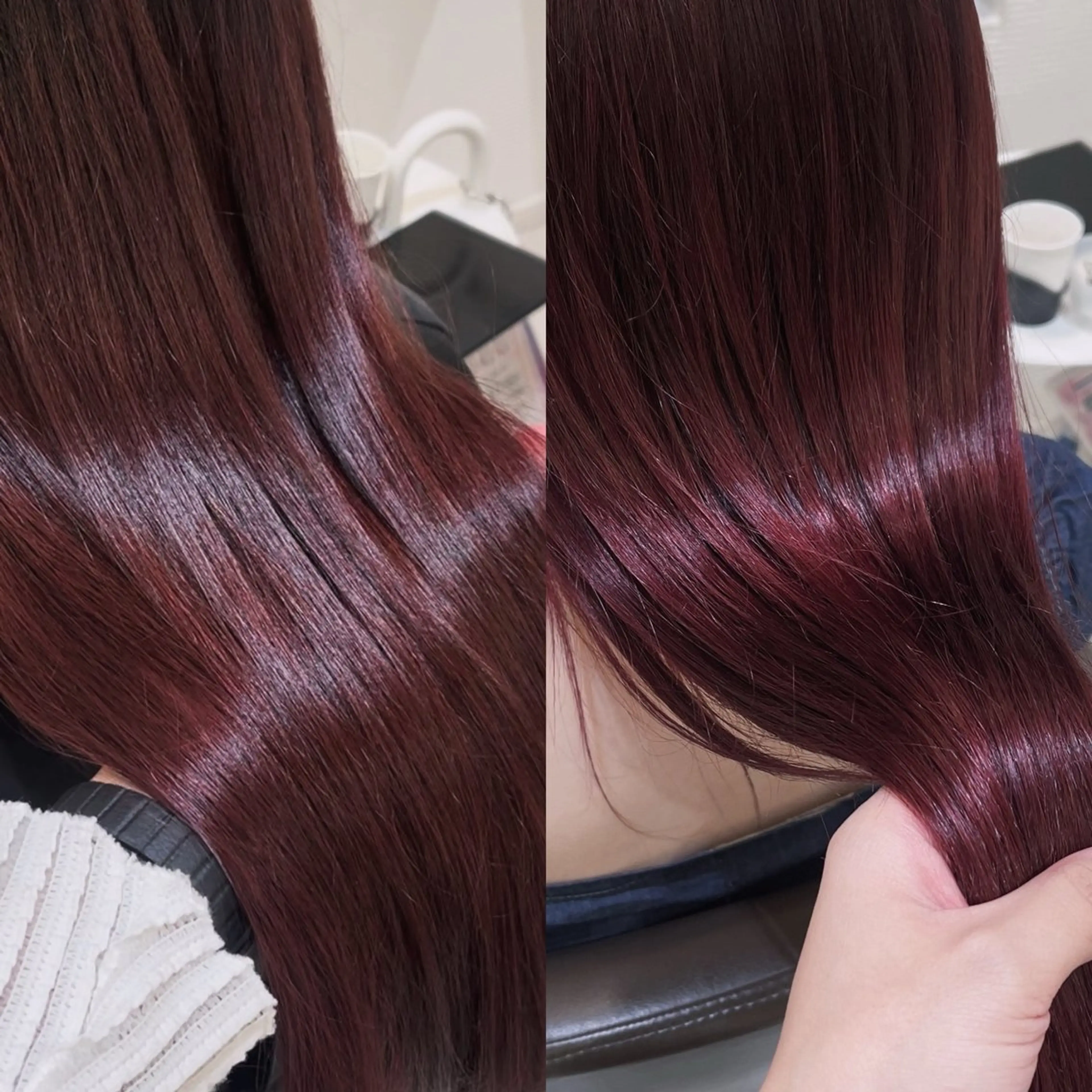ロング カラー 💖大人韓国ヘア💖 韓国艶カラー【銀座】のヘアスタイル