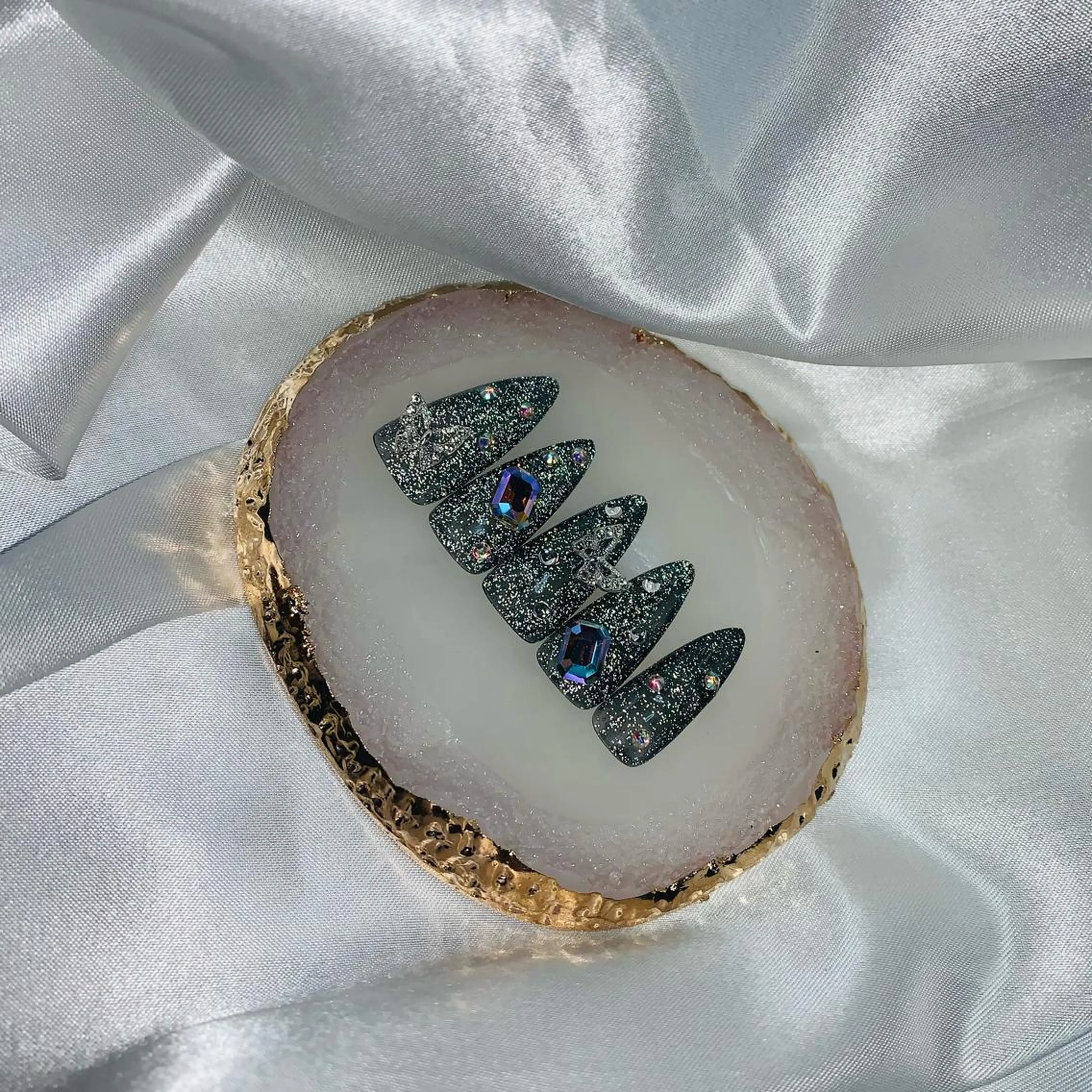 ネイル アートネイル フラッシュネイル ジェルネイル 韓国ネイル パラジェル Nailsalon Spina 琴美のネイルデザイン