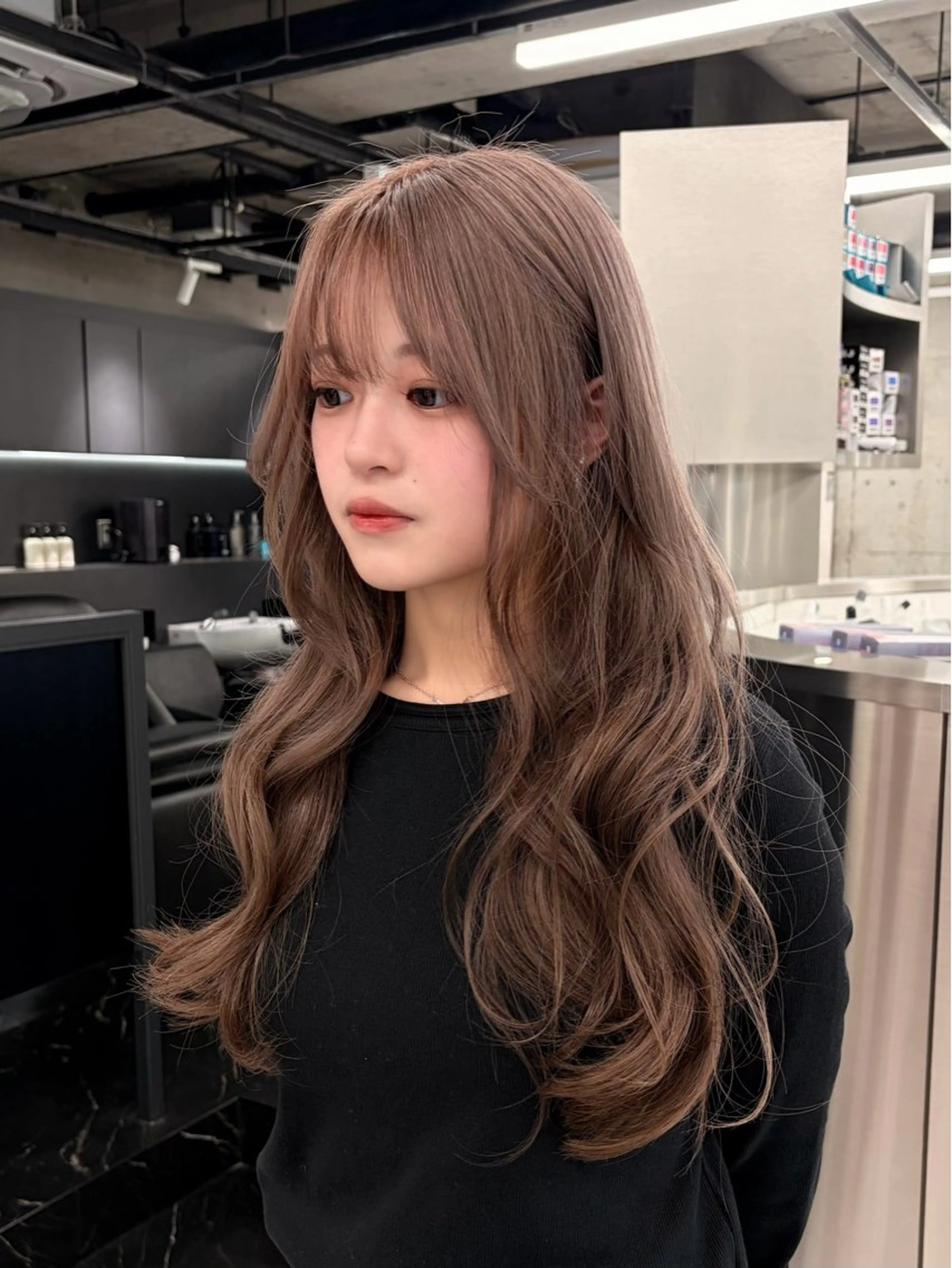 ロング カラー カット ヘアカラー カラー/エクステ 🤍ルナのヘアスタイル