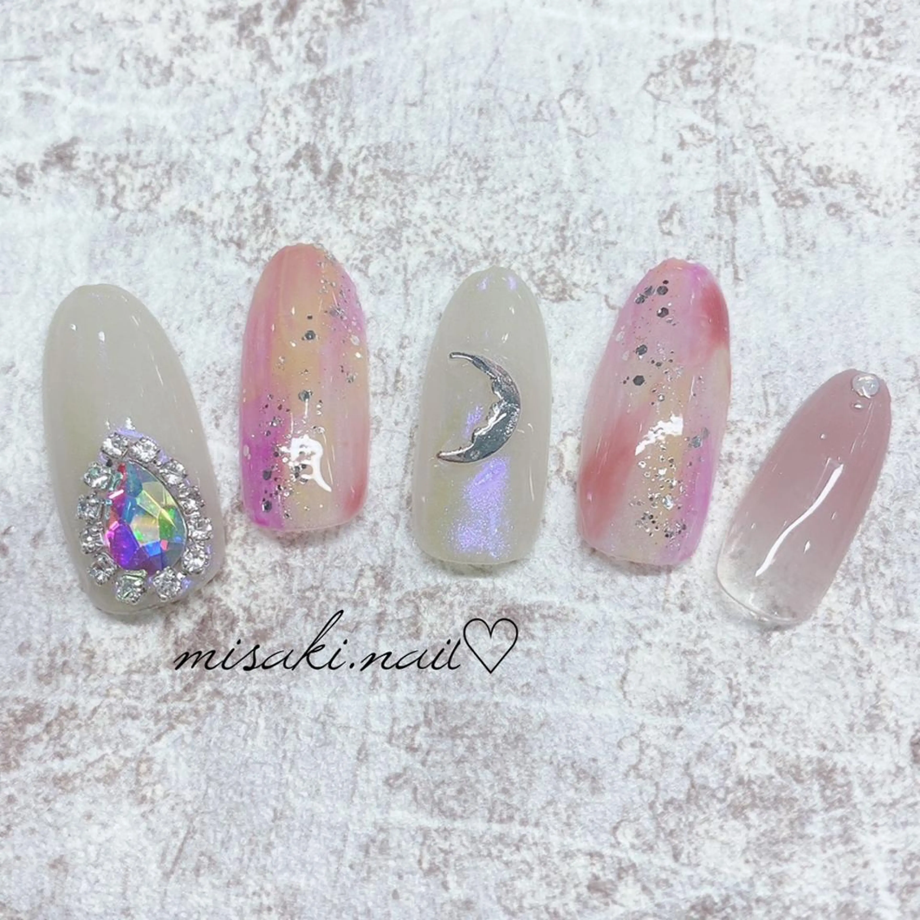 ネイル 韓国ネイル ワンホンネイル ハンドネイル nailsalon miinailsのネイルデザイン