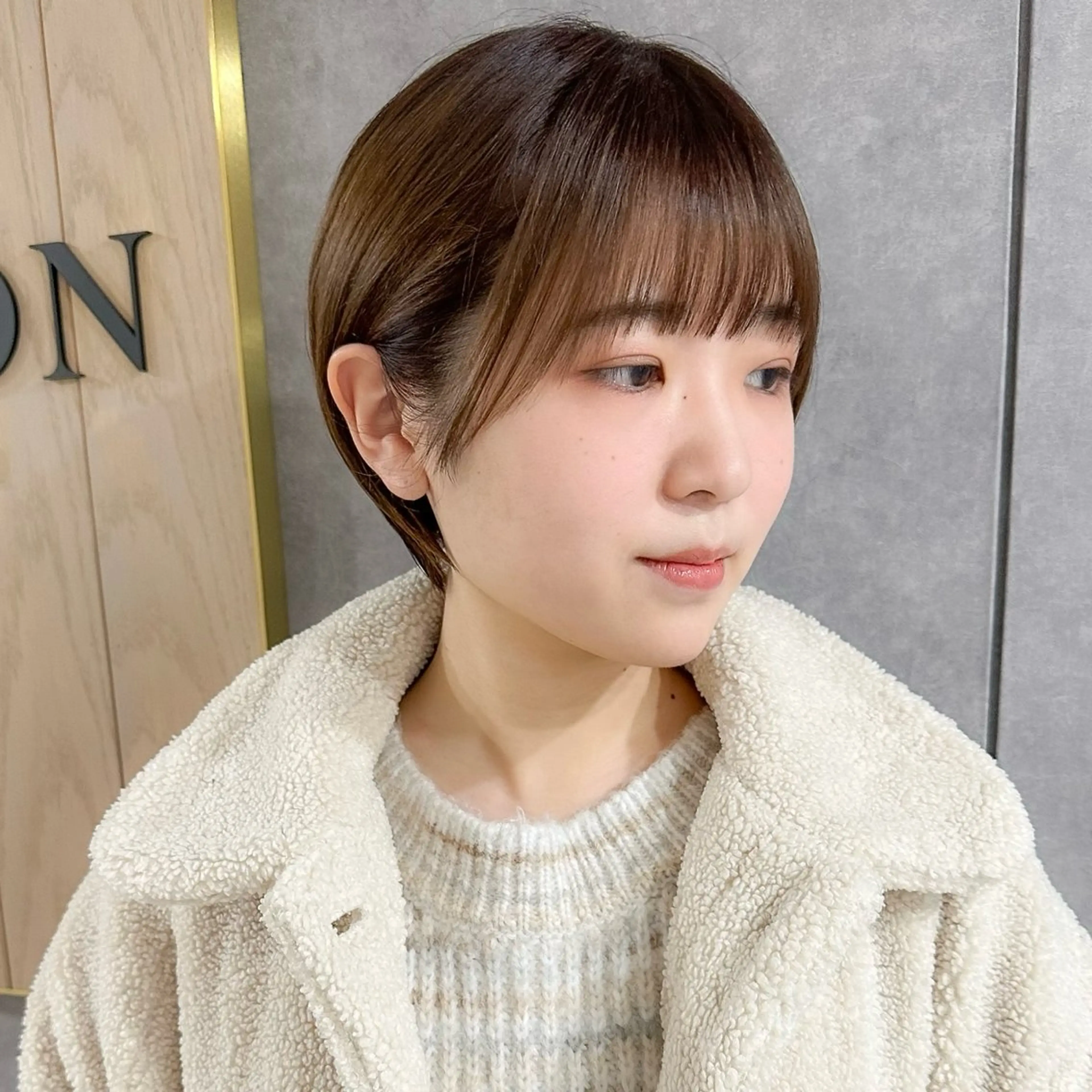 ショート カラー グレージュ ボブ ショートヘア ショートオタク ❣️Genkiのヘアスタイル